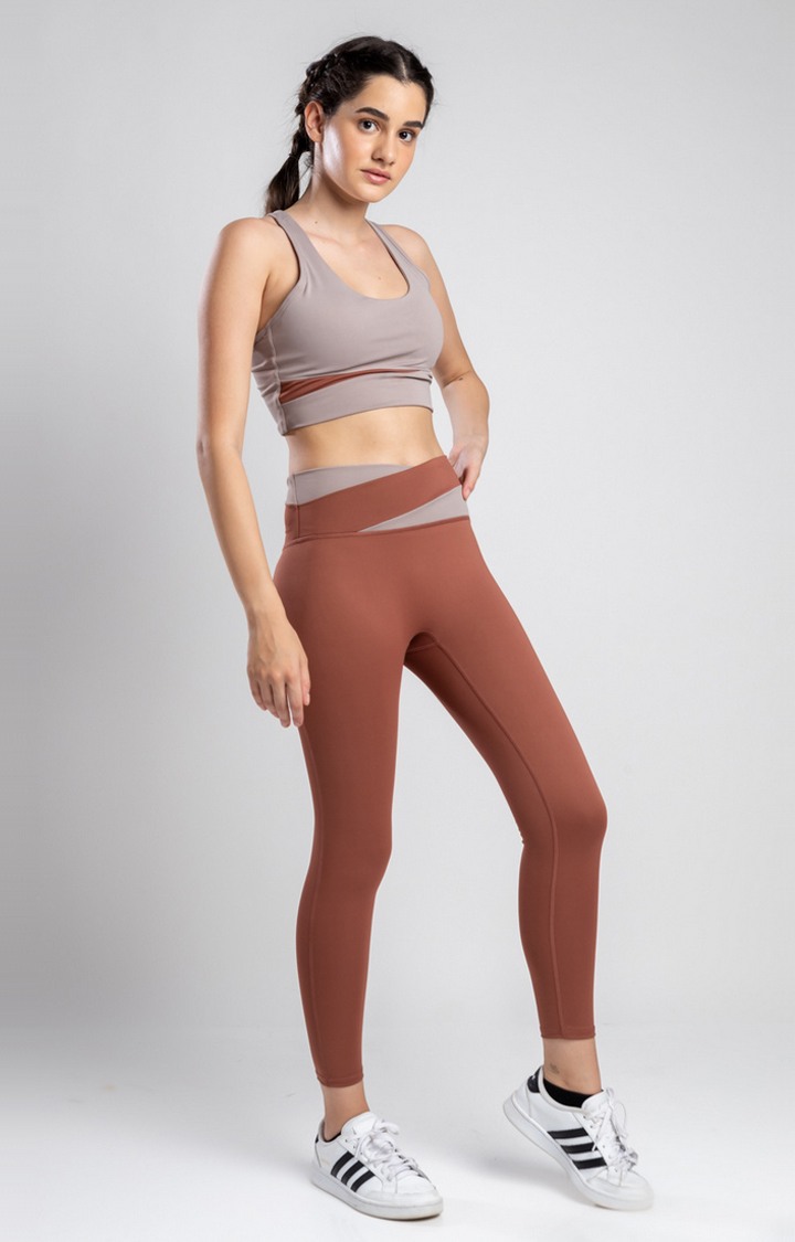 Women's Brown Sports Bra