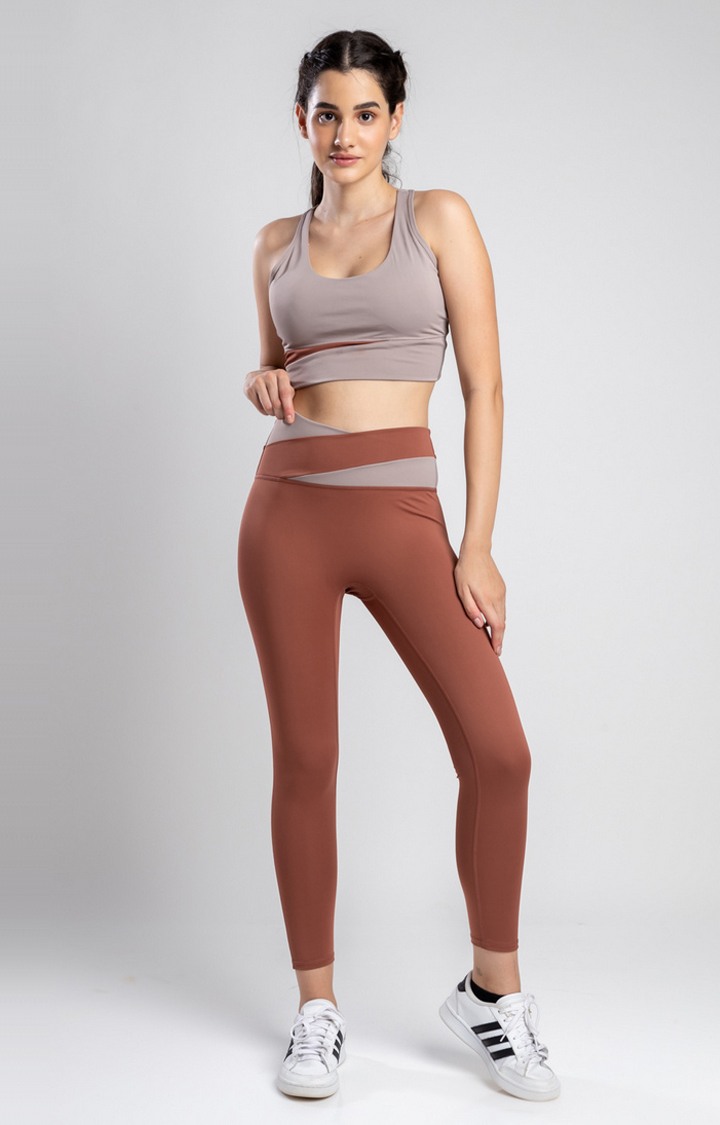 Women's Brown Sports Bra