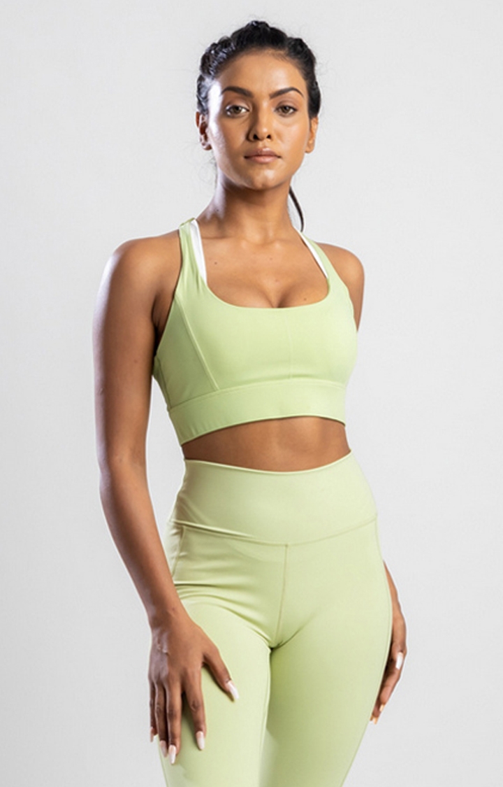 SKNZ Activewear | Women's Green Sports Bra
