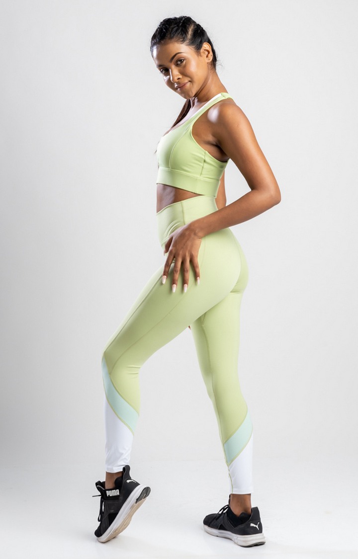 Women's Green Sports Bra