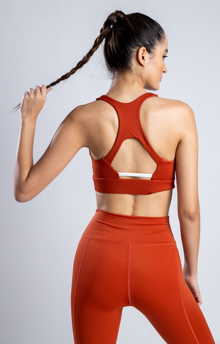 Women's Red Sports Bra