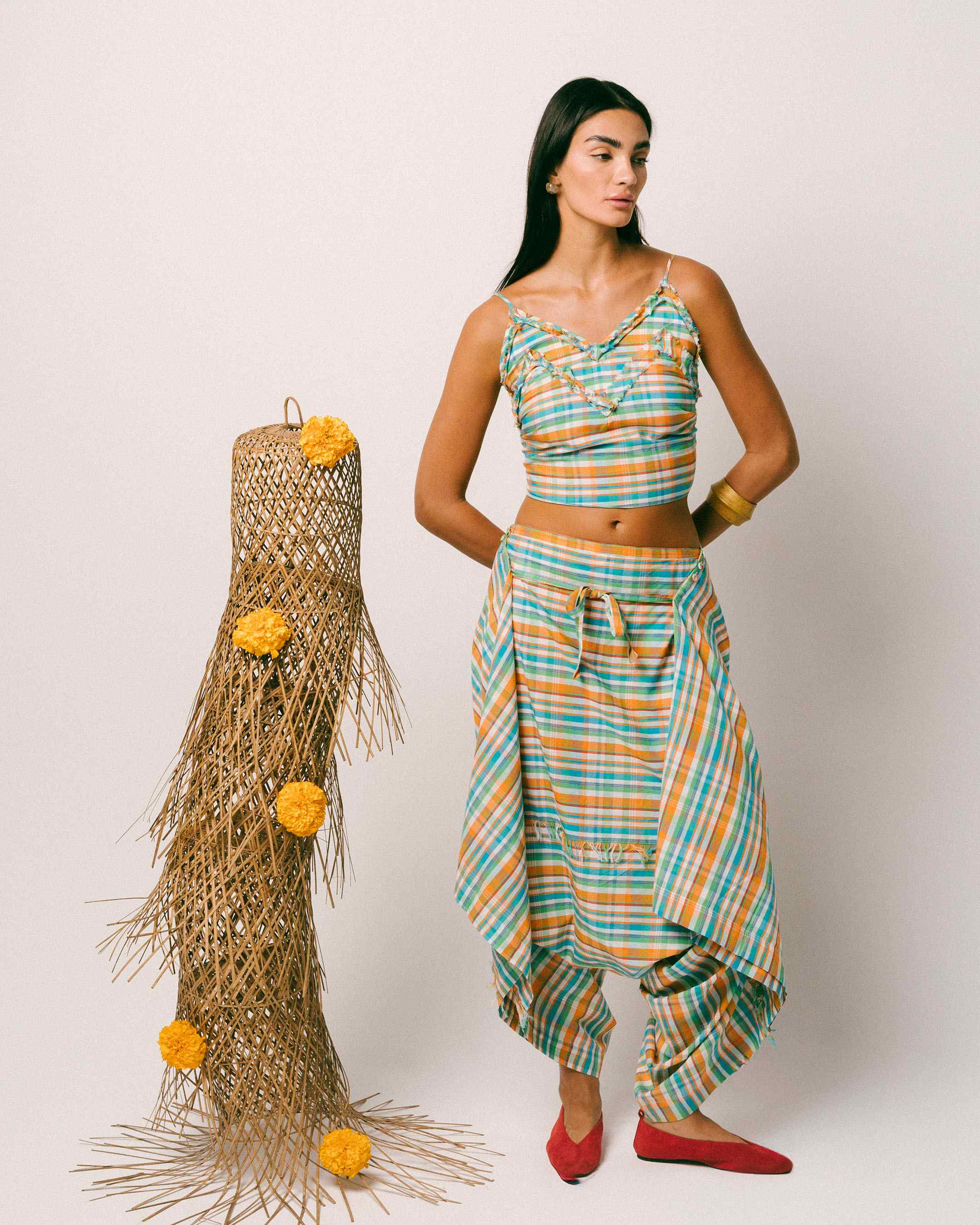 Rindu Cotton Dhoti Set
