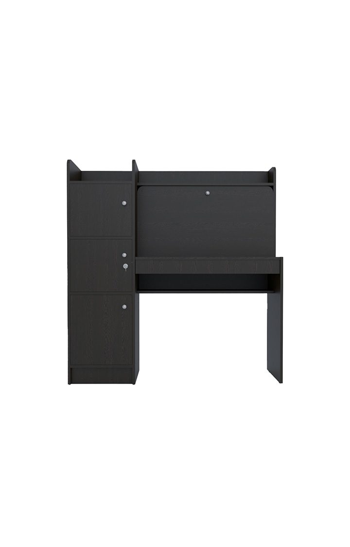 neudot Vision 3 Door Engineered Wood Study Table | Multi-Purpose Study Table | Computer Table for Students | Desk for Work from Home | 1 Year Warranty - Wenge Finish