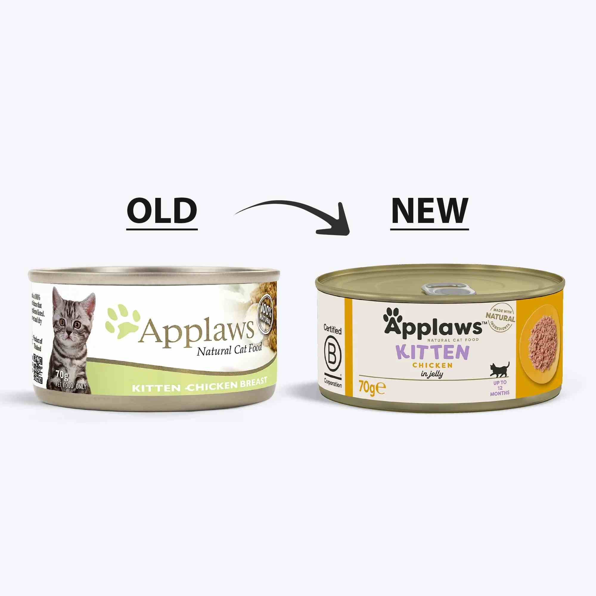 Applaws Chicken Breast Natural Wet Kitten Food 70g