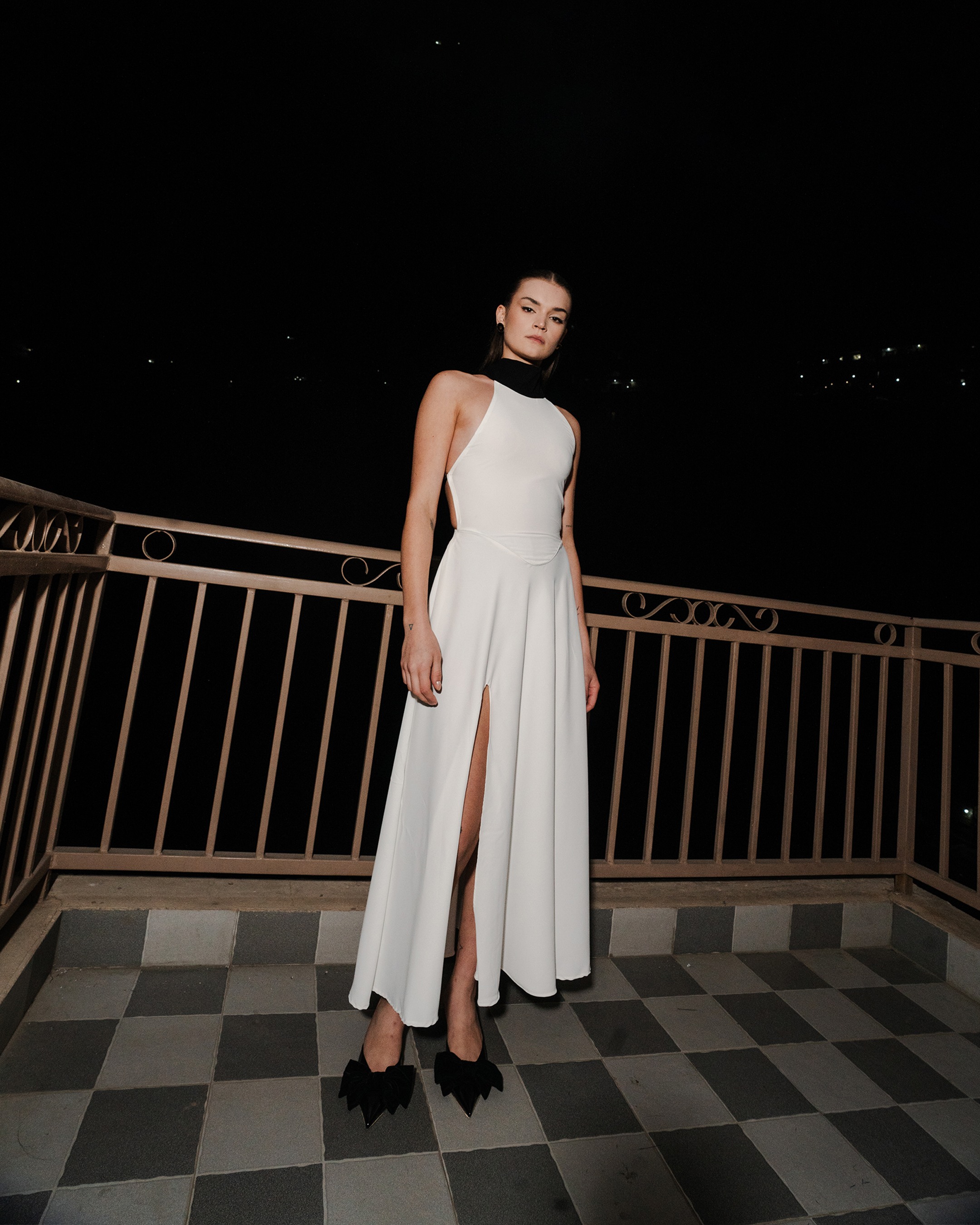 Swan Halter Dress