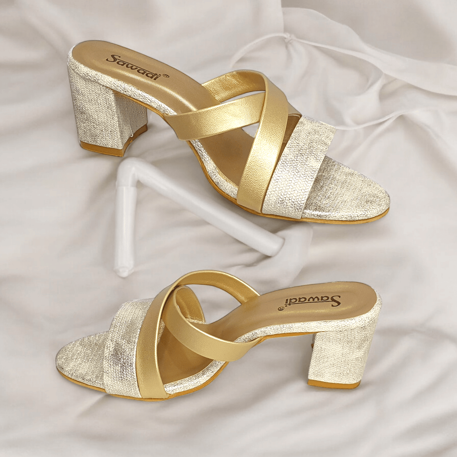 Elegant Gold Heels for Women across India