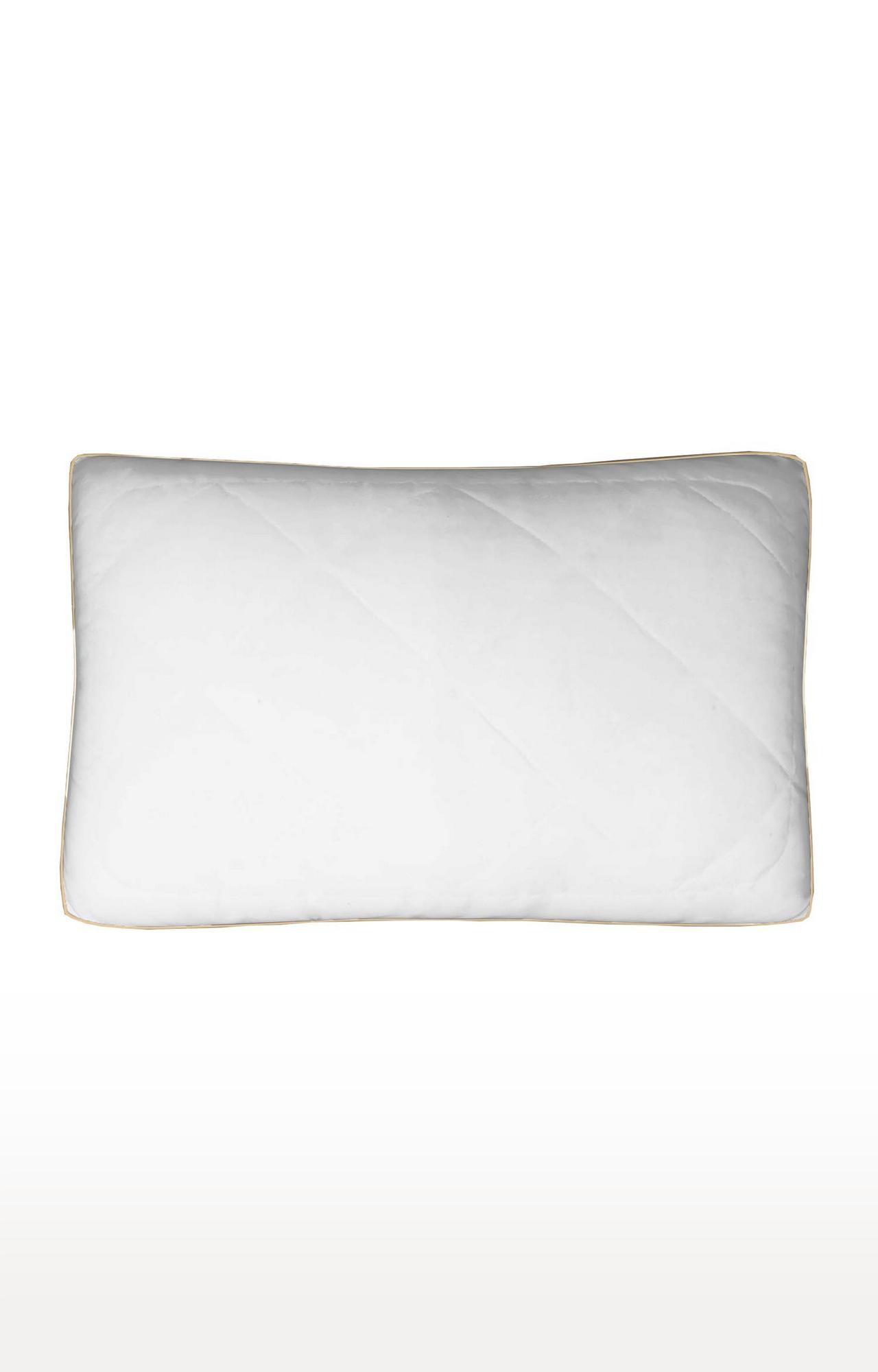 Sita Fabrics | Sita Fabrics Premium Super Soft and Comfortable Aloe Vera Microfiber Pillow | Snow-White | 18x27 Inch  3