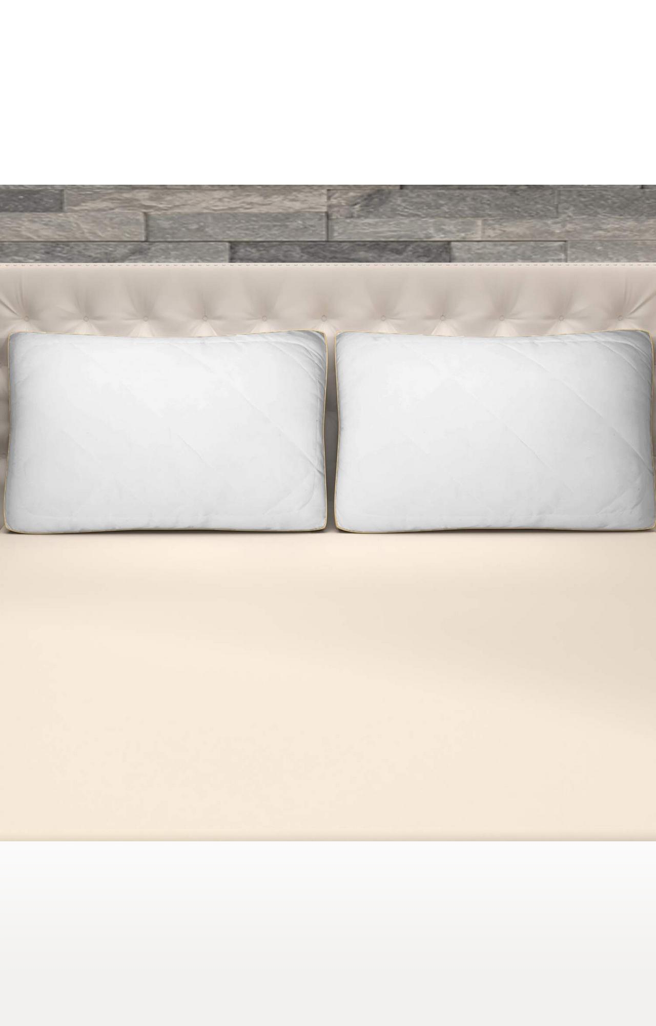 Sita Fabrics | Sita Fabrics Premium Super Soft and Comfortable Aloe Vera Microfiber Pillow | Snow-White | 18x27 Inch  1