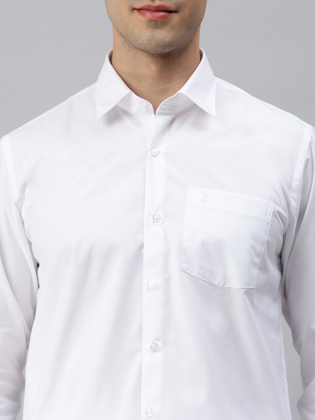 Alaya Cotton Mens Branded Cotton White Shirt