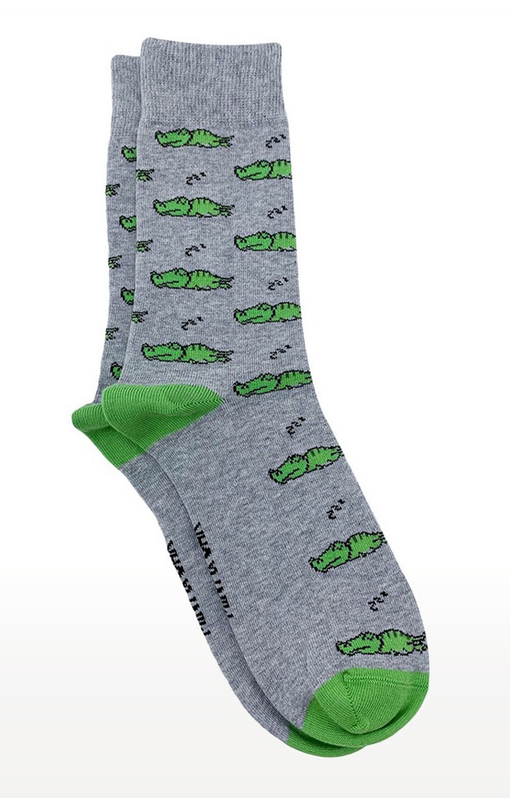 Mint & Oak | Mint & Oak The Croc Crew Length Socks For Men 0