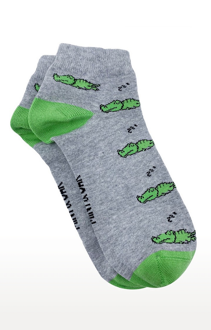 Mint & Oak | Mint & Oak The Croc Ankle Length Socks For Men 0