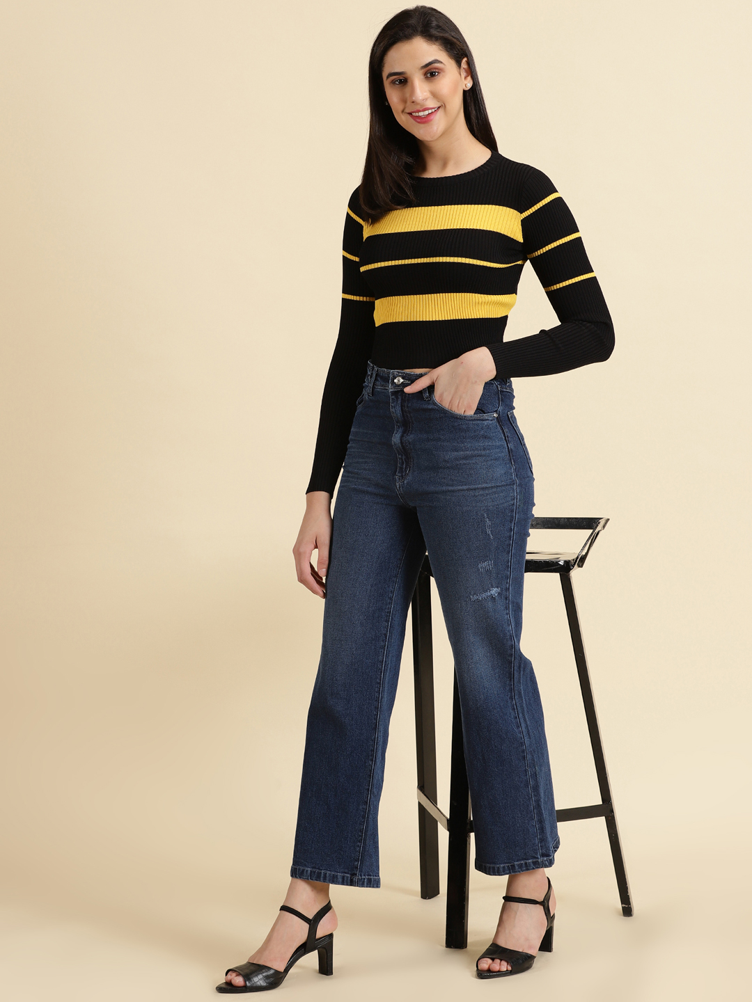 Extra High-Waisted Wide-Leg Jeans, Old Navy