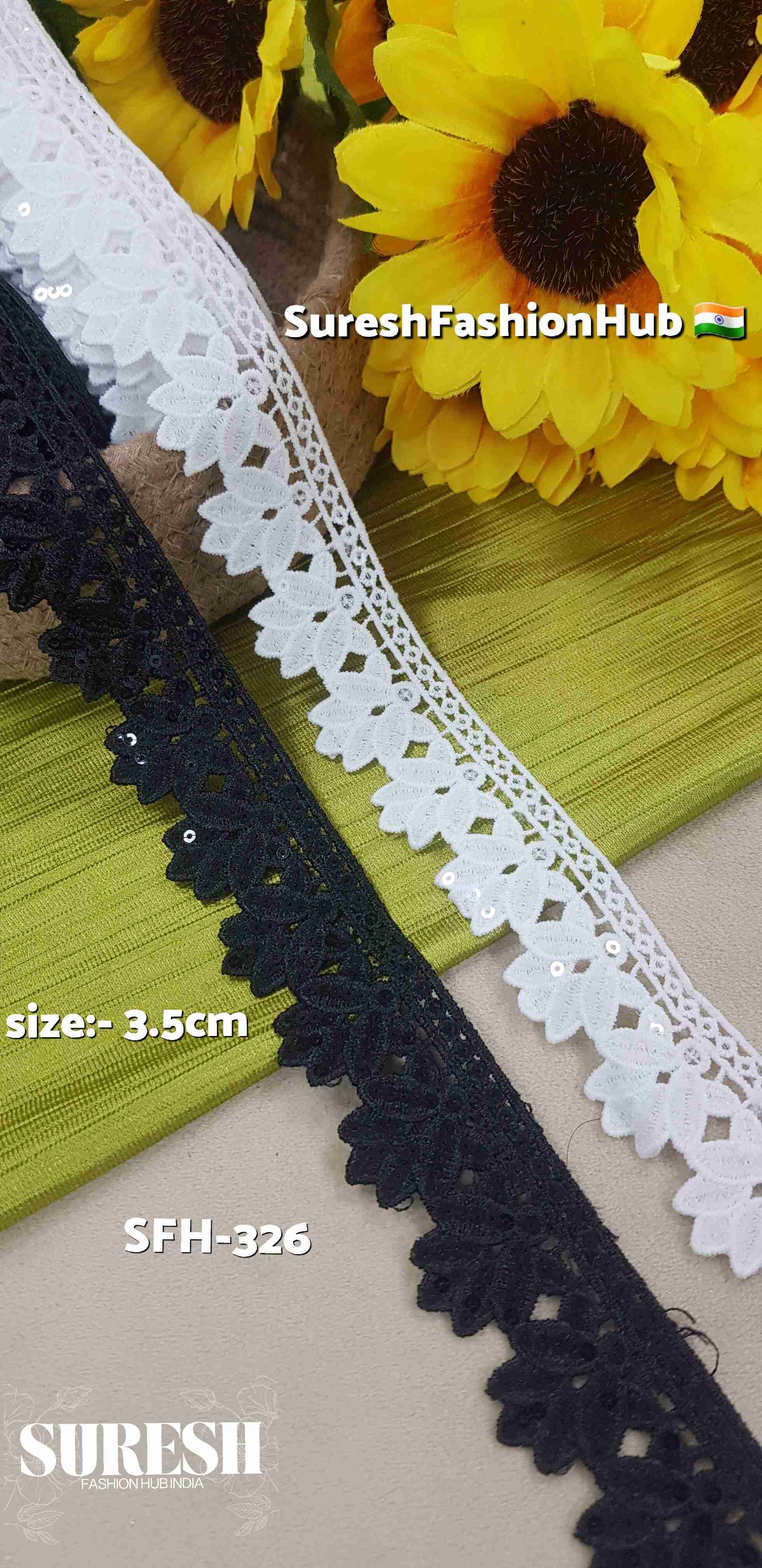 GPO Lace with Transparent Sequins