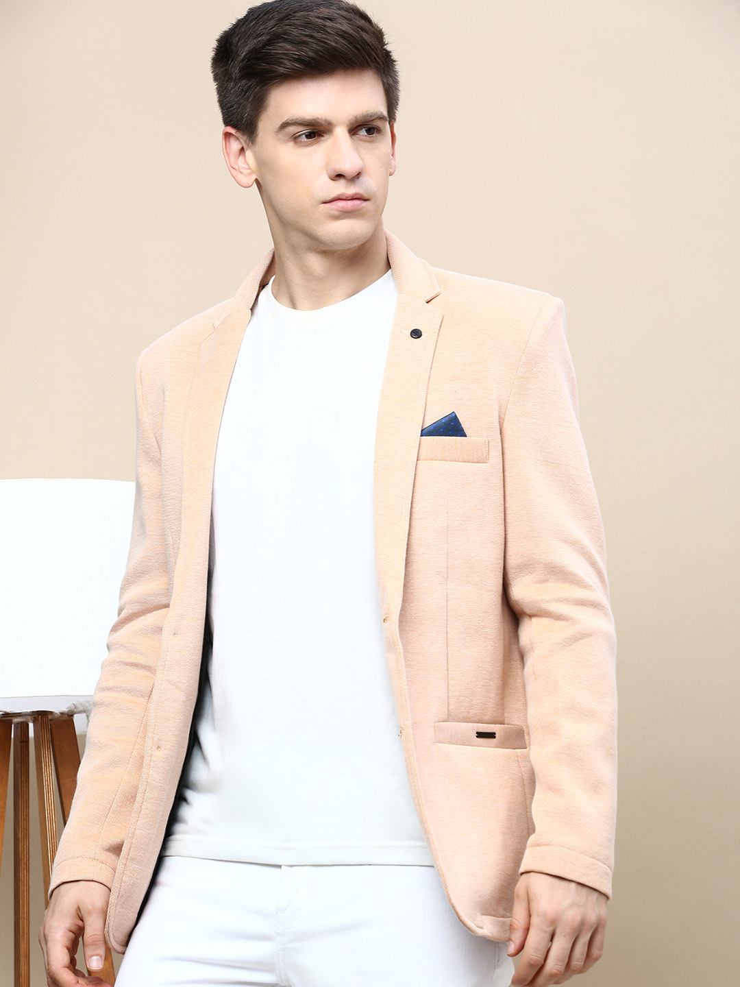 Peach color blazer new arrivals mens