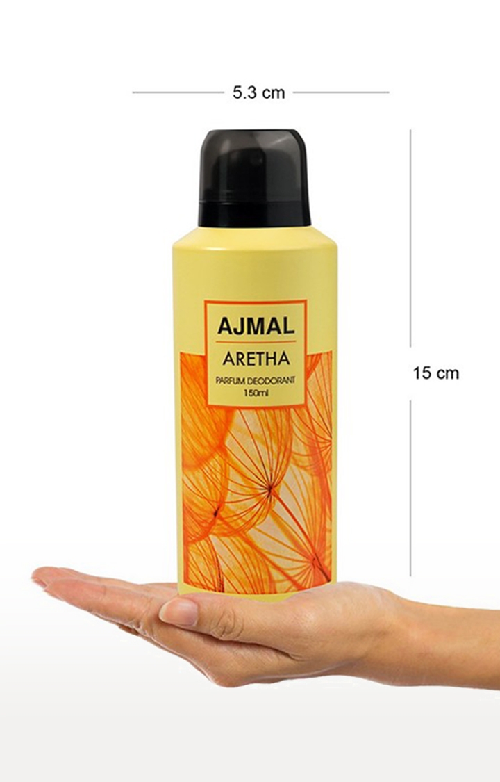 Ajmal | Ajmal Aretha Deodorant Fruity Perfume 150ML Long Lasting Scent Spray Party Wear Gift For Women Online Exclusive 1
