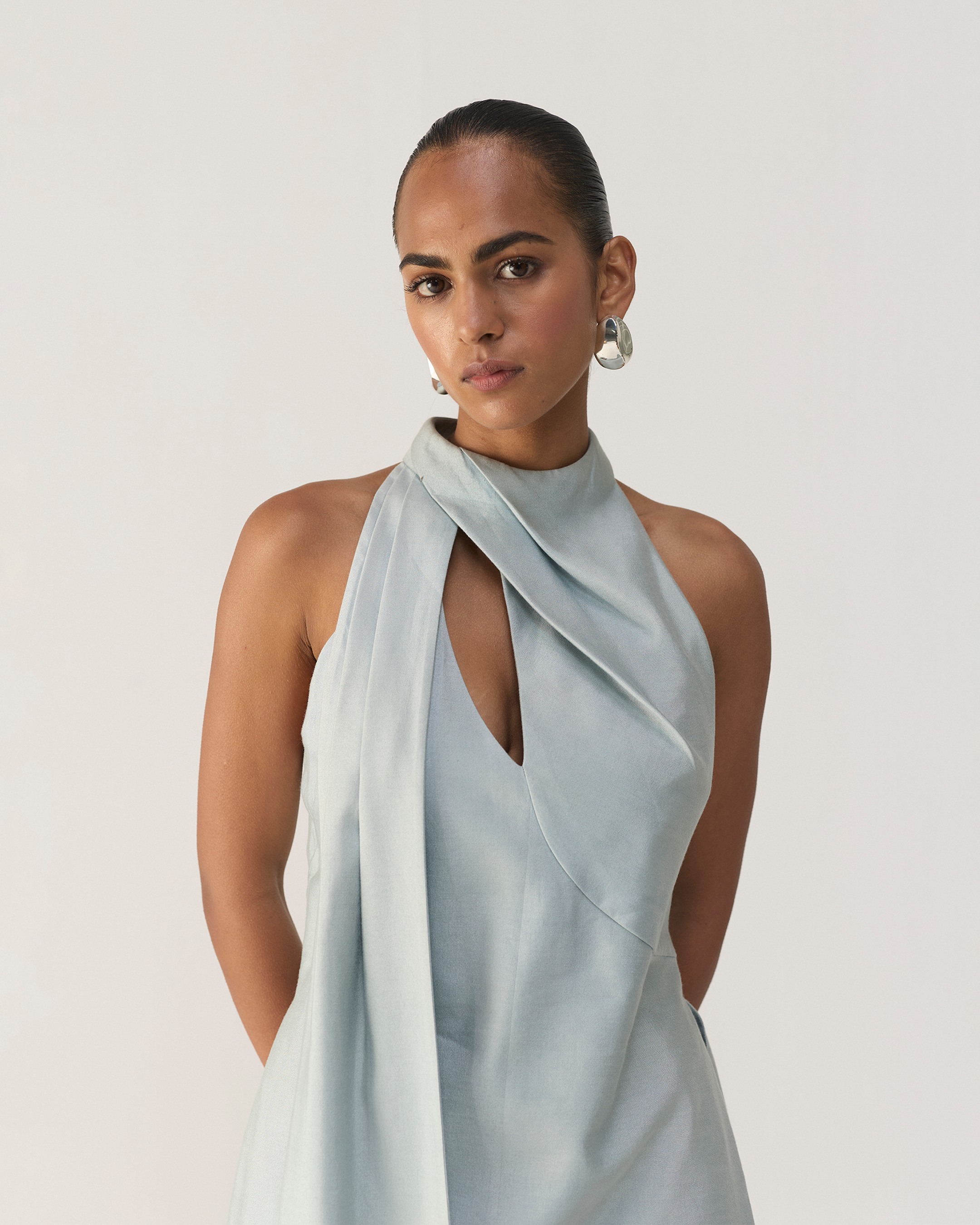 Dusty Blue Cut Out Co-ord