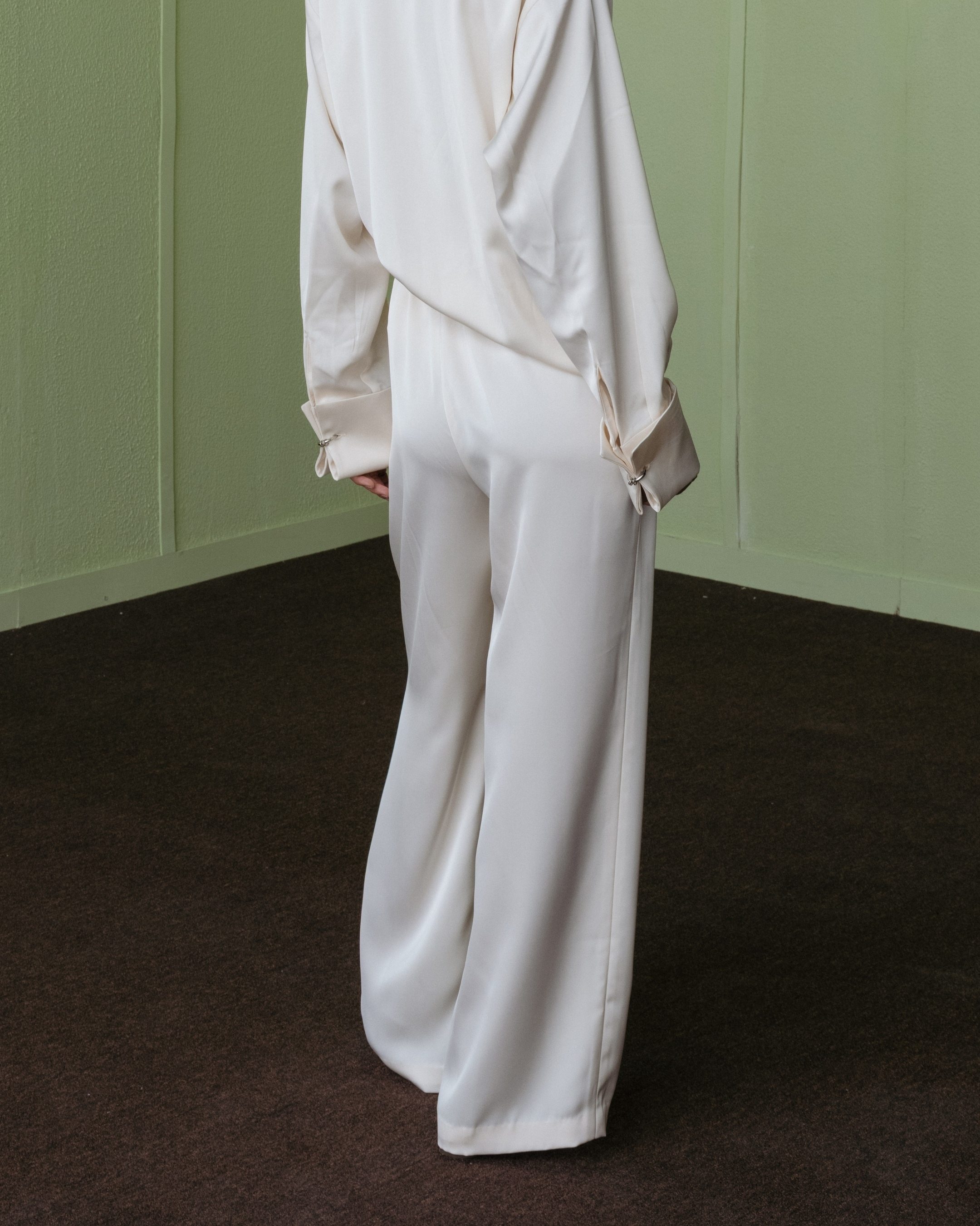 Straight Leg Satin Pants