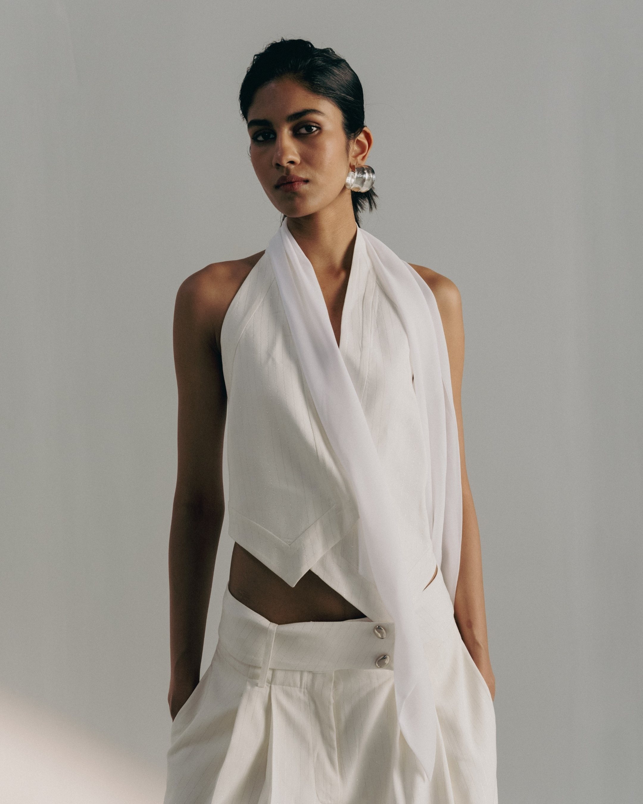 Halter Scarf Waistcoat