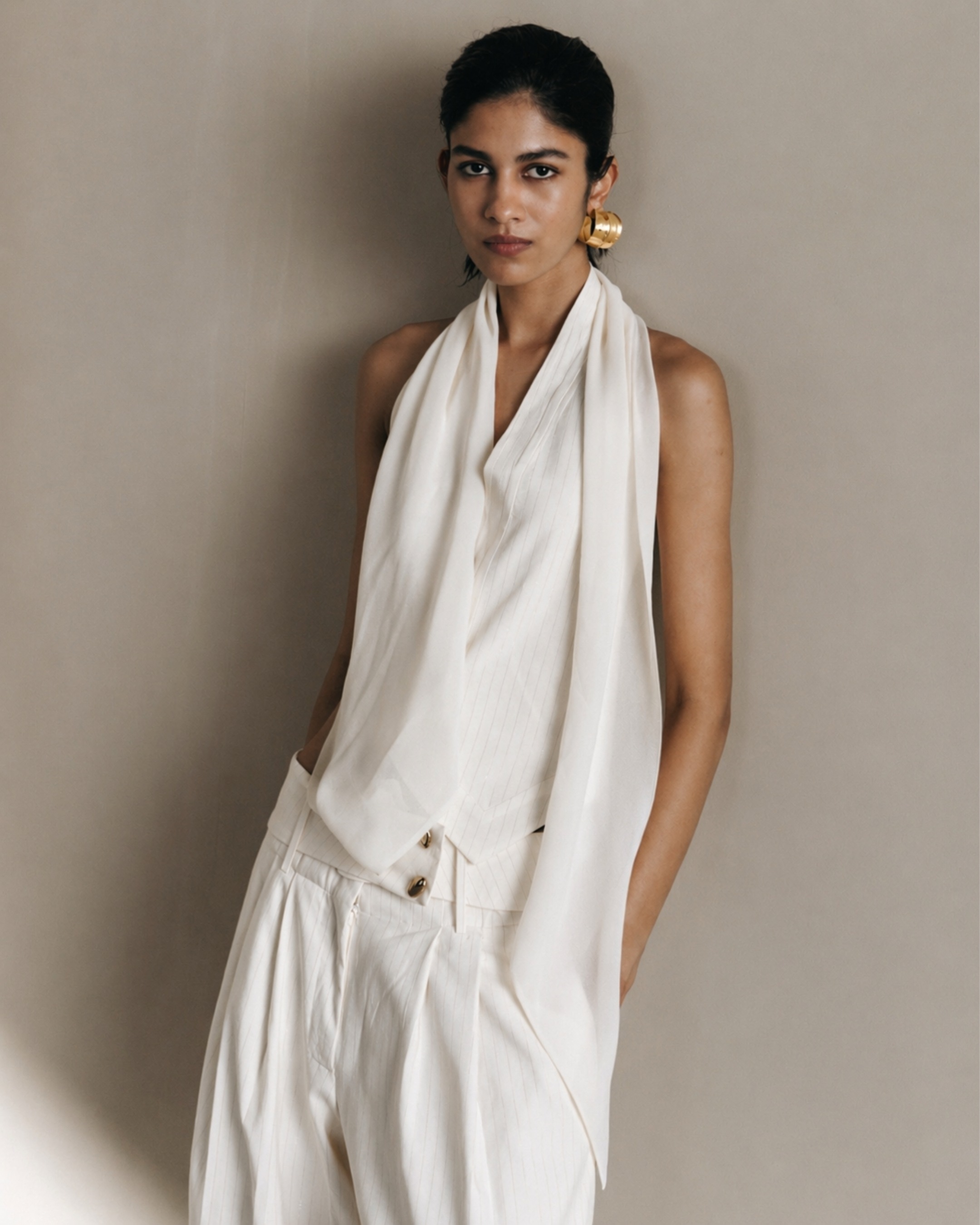 Halter Scarf Waistcoat