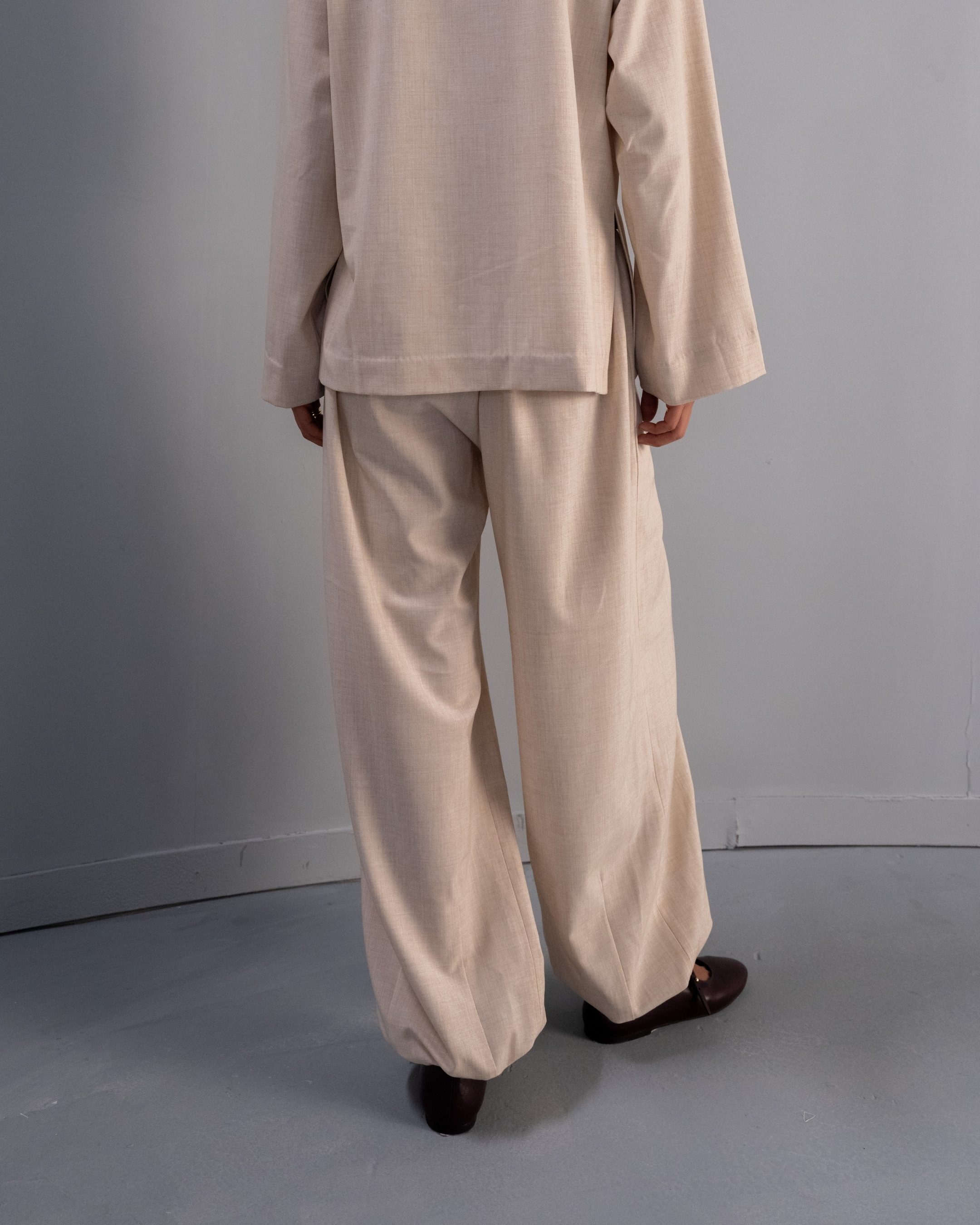 Gathered Hem Balloon Pants