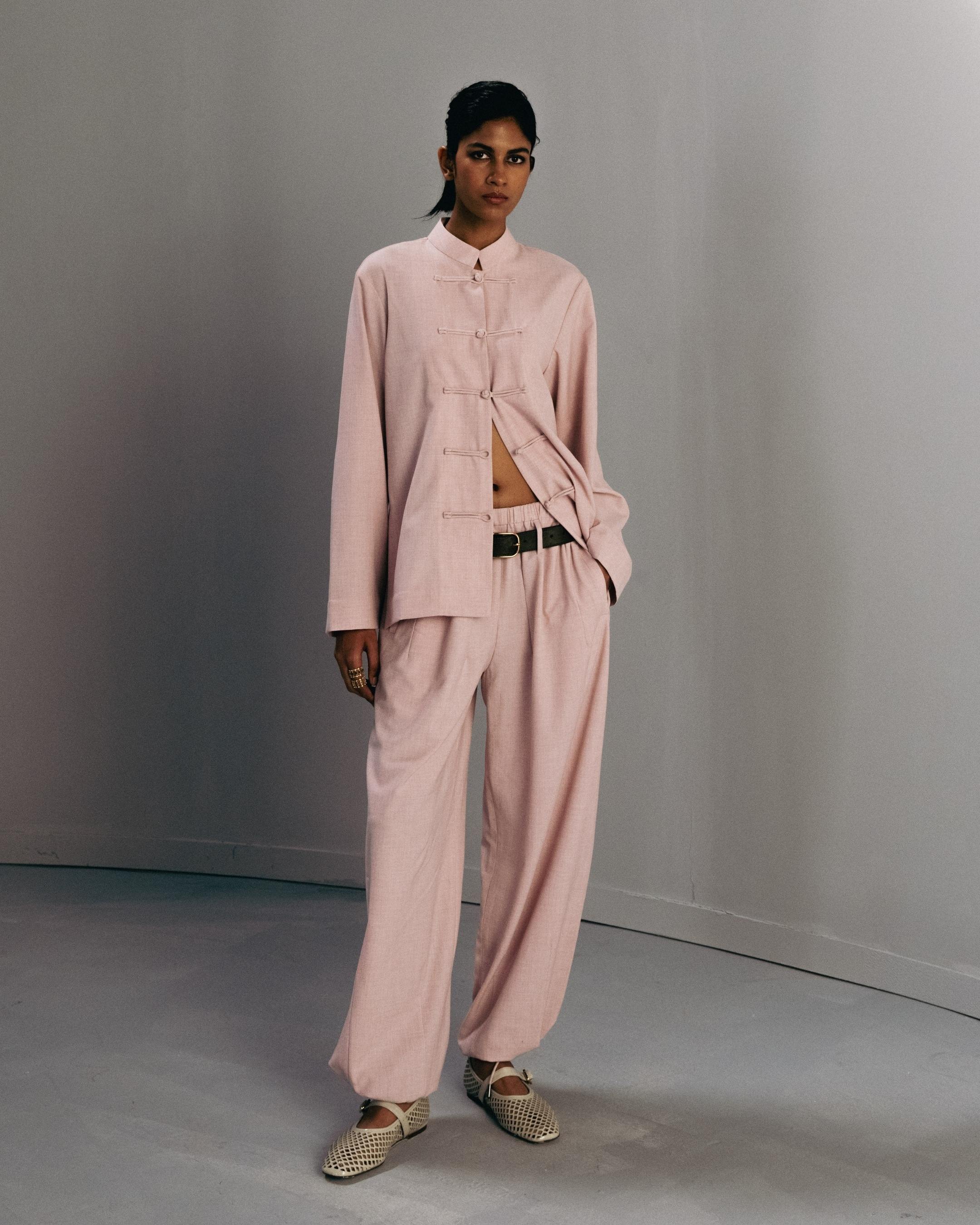 Gathered Hem Balloon Pants