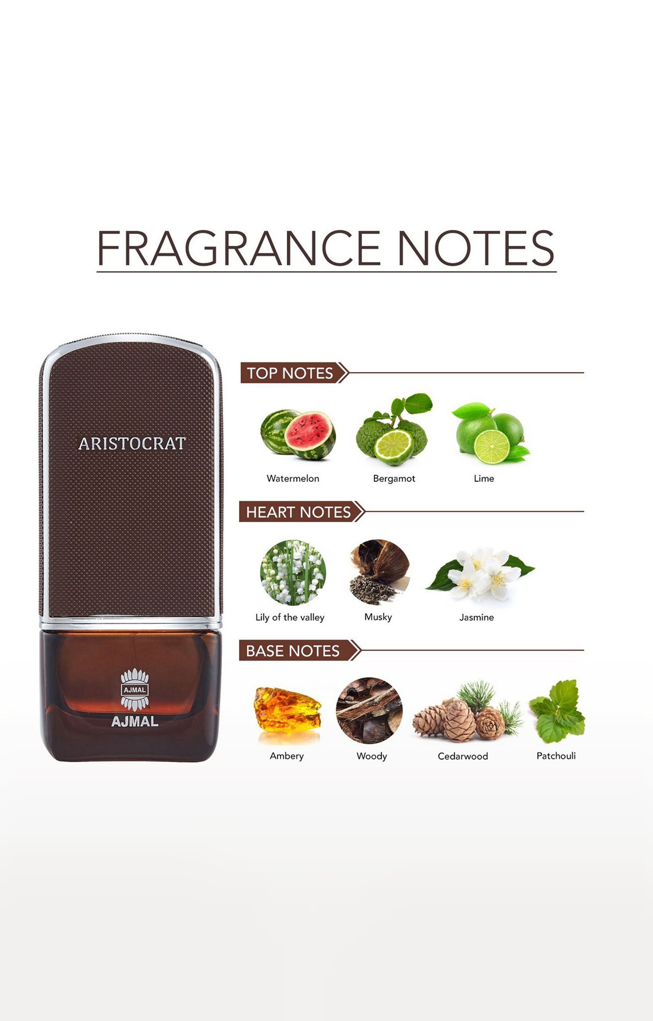 Ajmal Aristocrat EDP Perfume 75ml for Men and Shine EDP Perfume