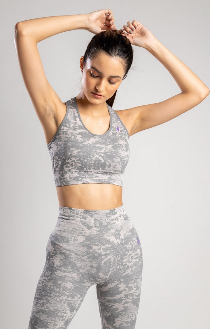 Women's Grey Sports Bra