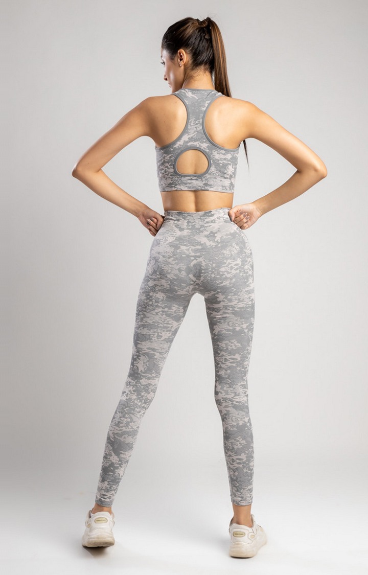 Women's Grey Sports Bra