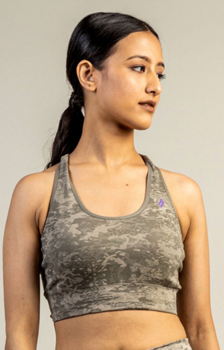 Women's Grey Sports Bra