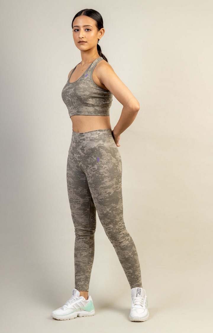 Women's Grey Sports Bra