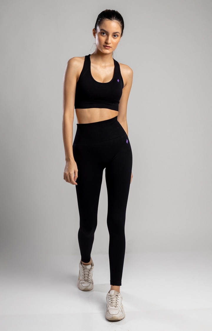Women's Black Sports Bra