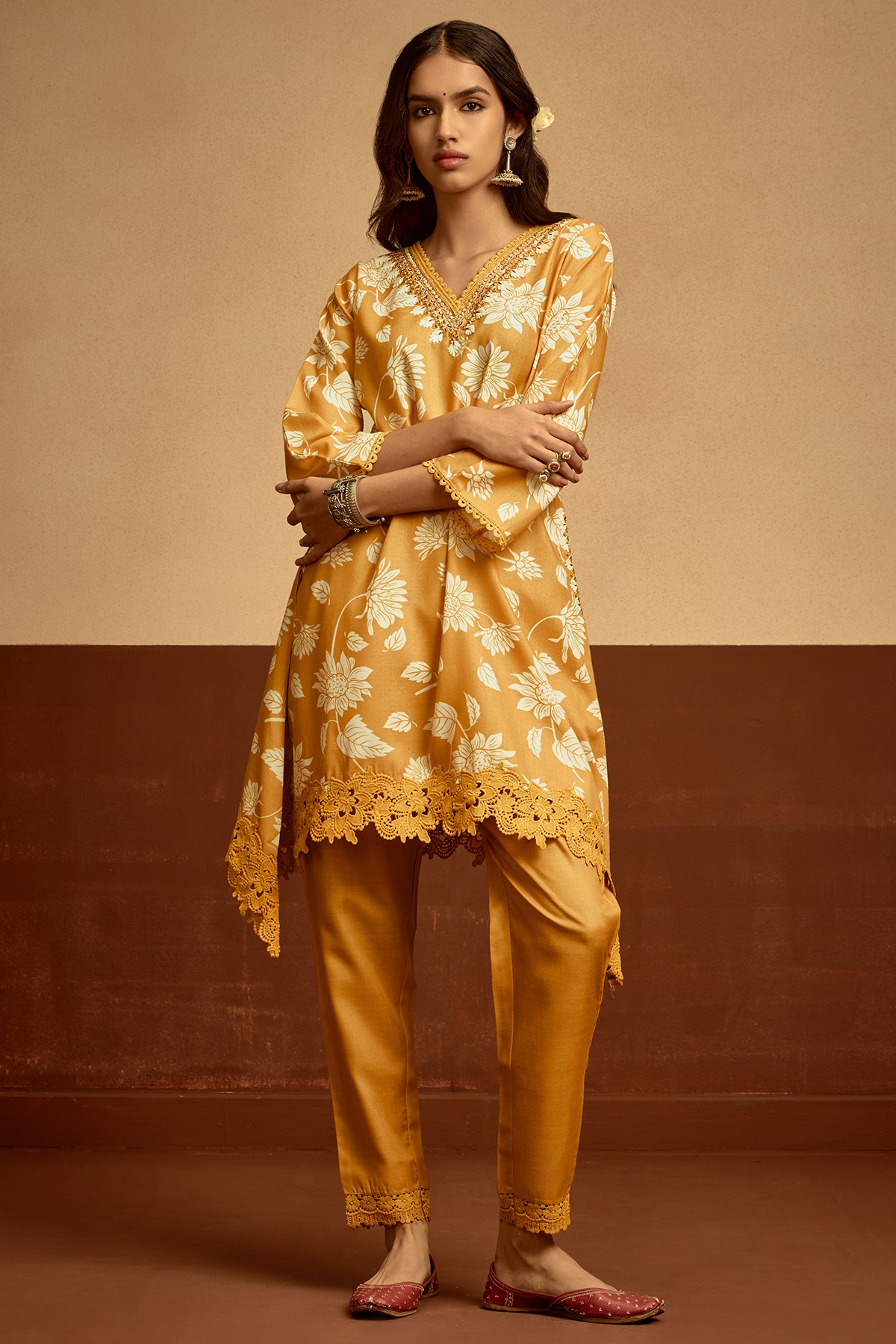 Mustard Printed Co-Ord Set