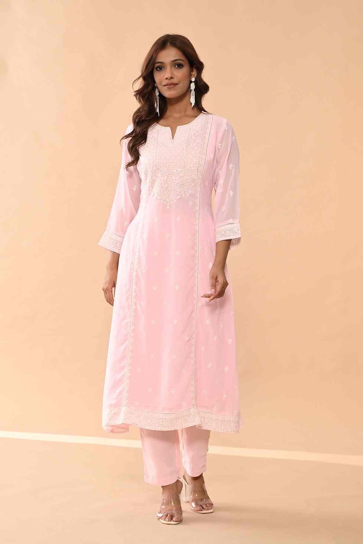 SABHYATA LADIES WESTERN KURTI 3PCS SET 253SR889A PINK