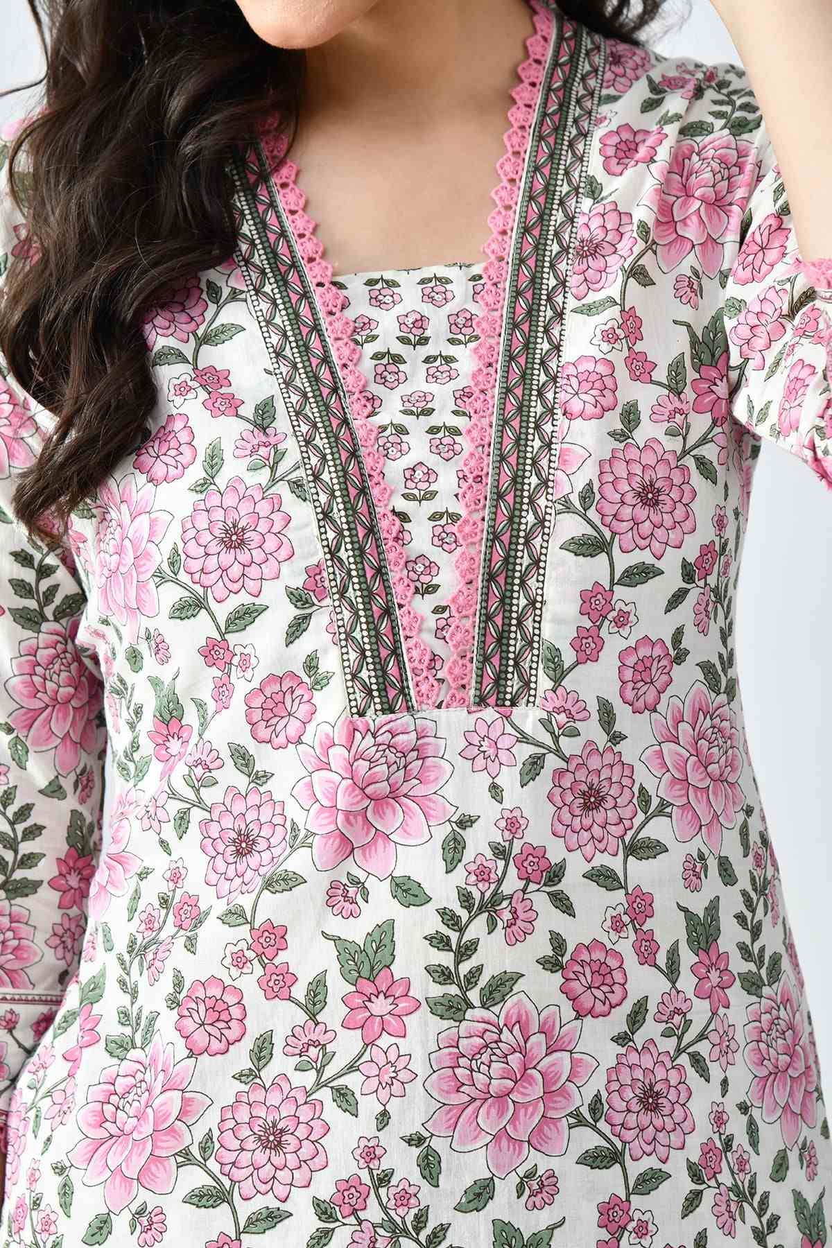 SABHYATA LADIES WESTERN KURTI 2PCS SET 256SEP2533 WHITE
