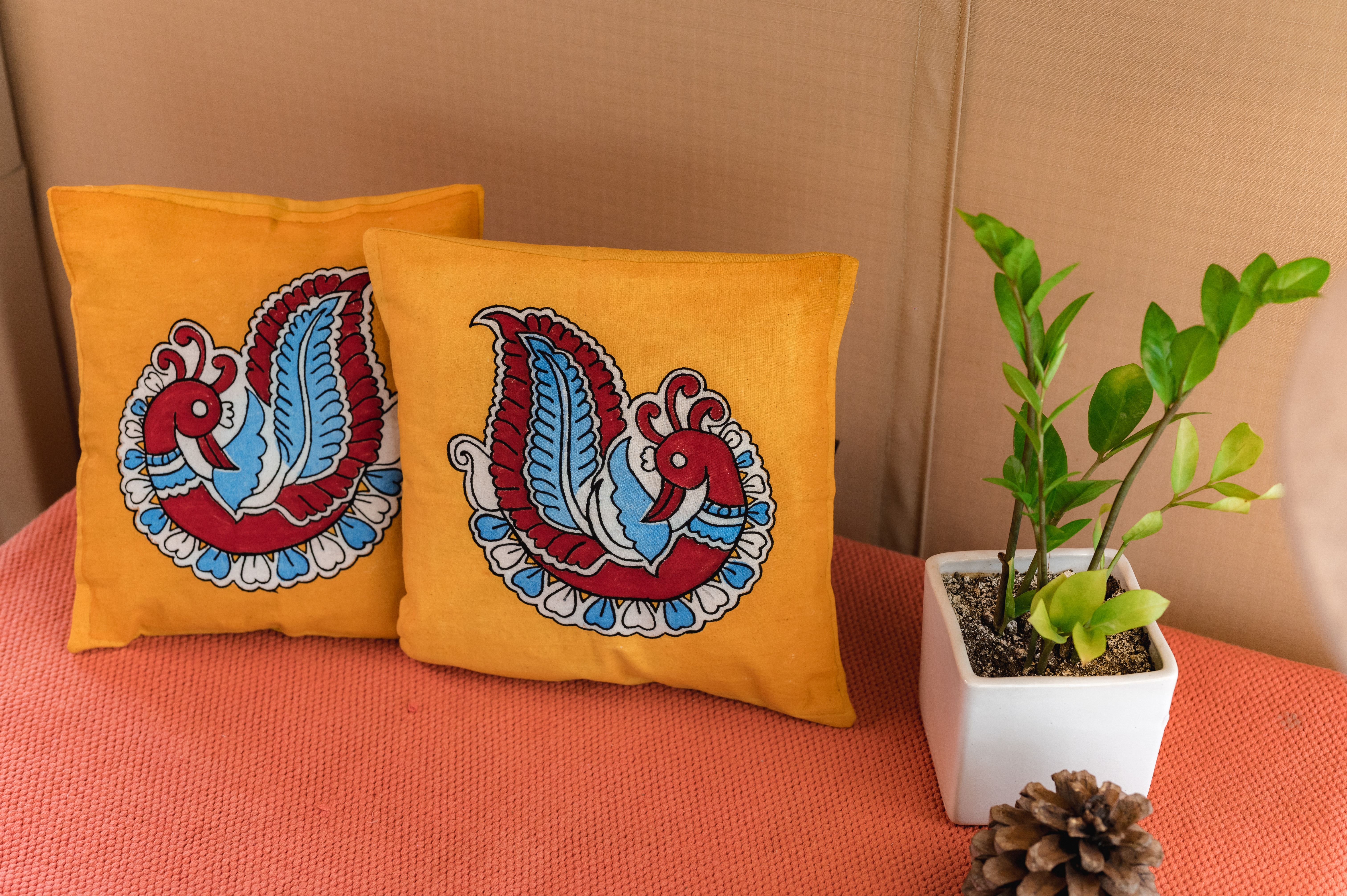 Peacock Motif Cushion
Cover