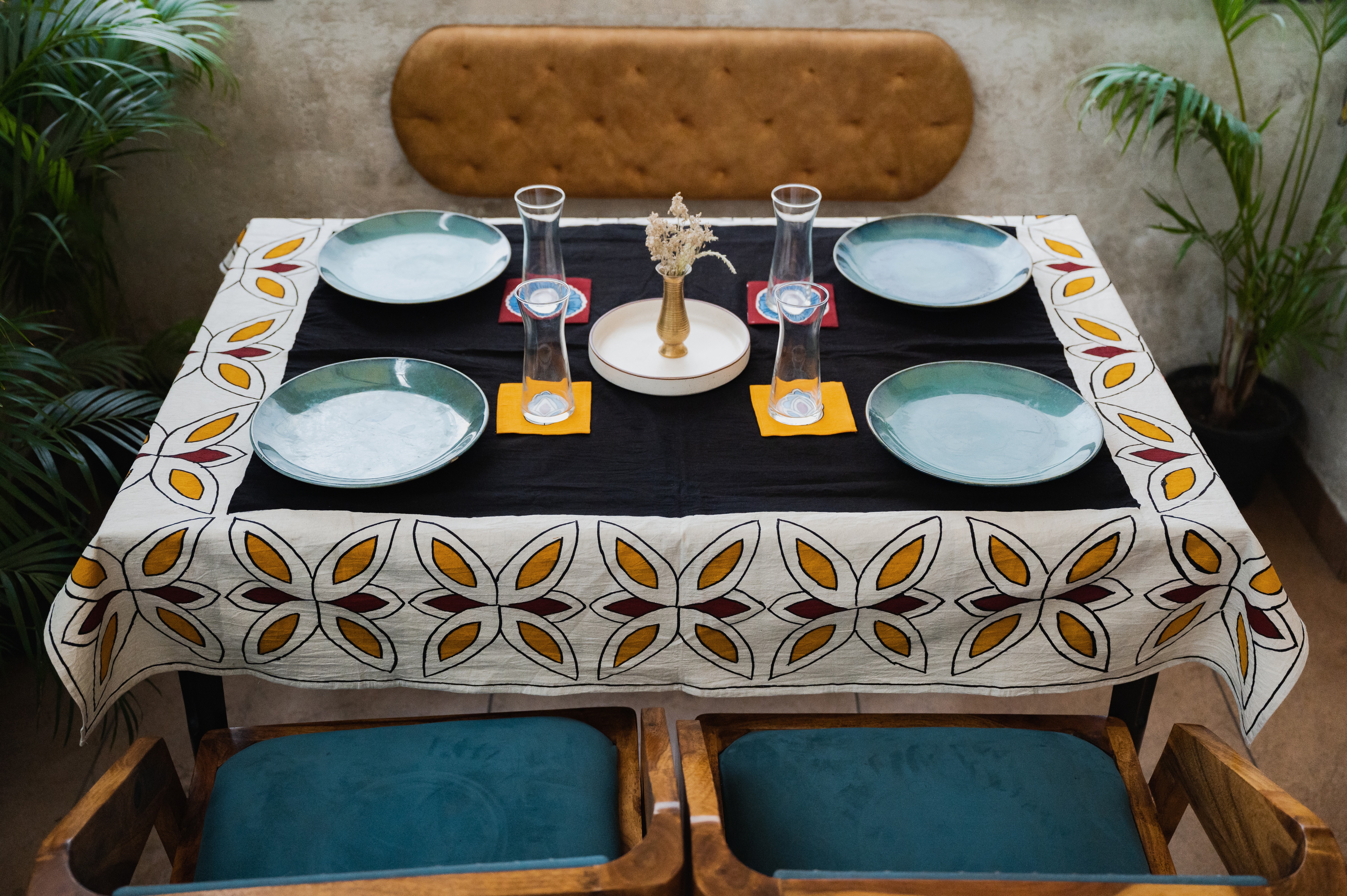 Floral Dining Table Cover