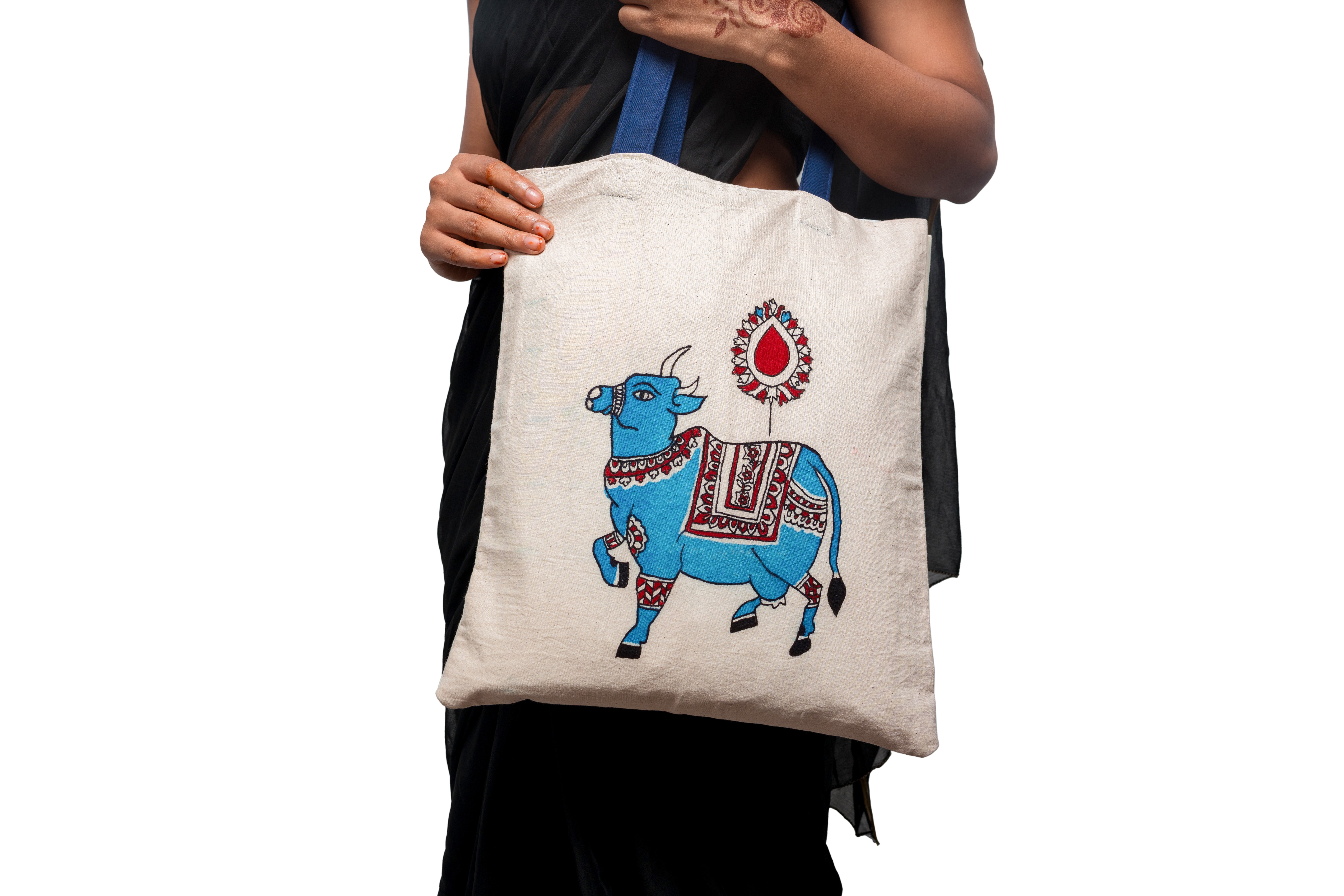 Cow Motif Tote Bag