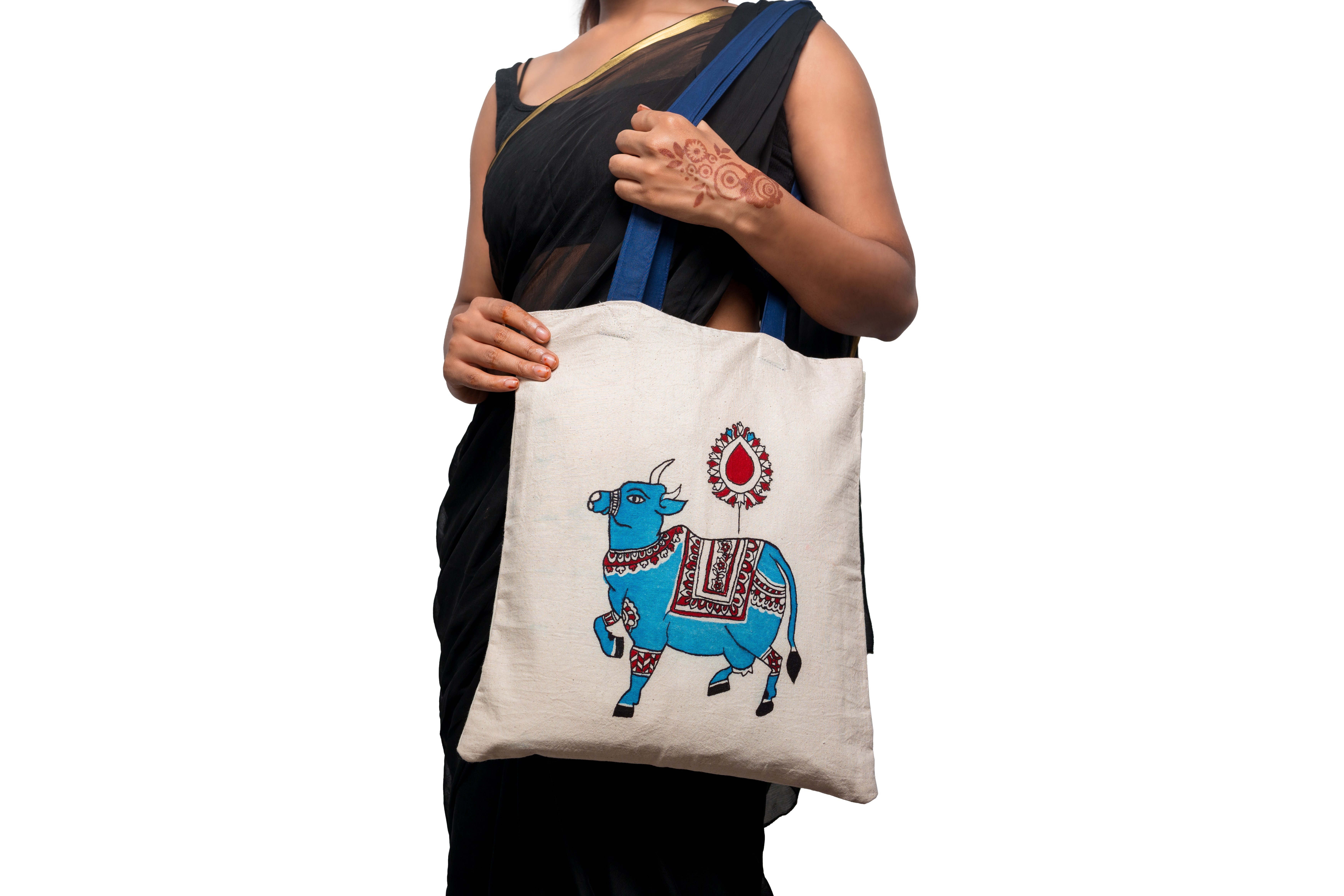Cow Motif Tote Bag