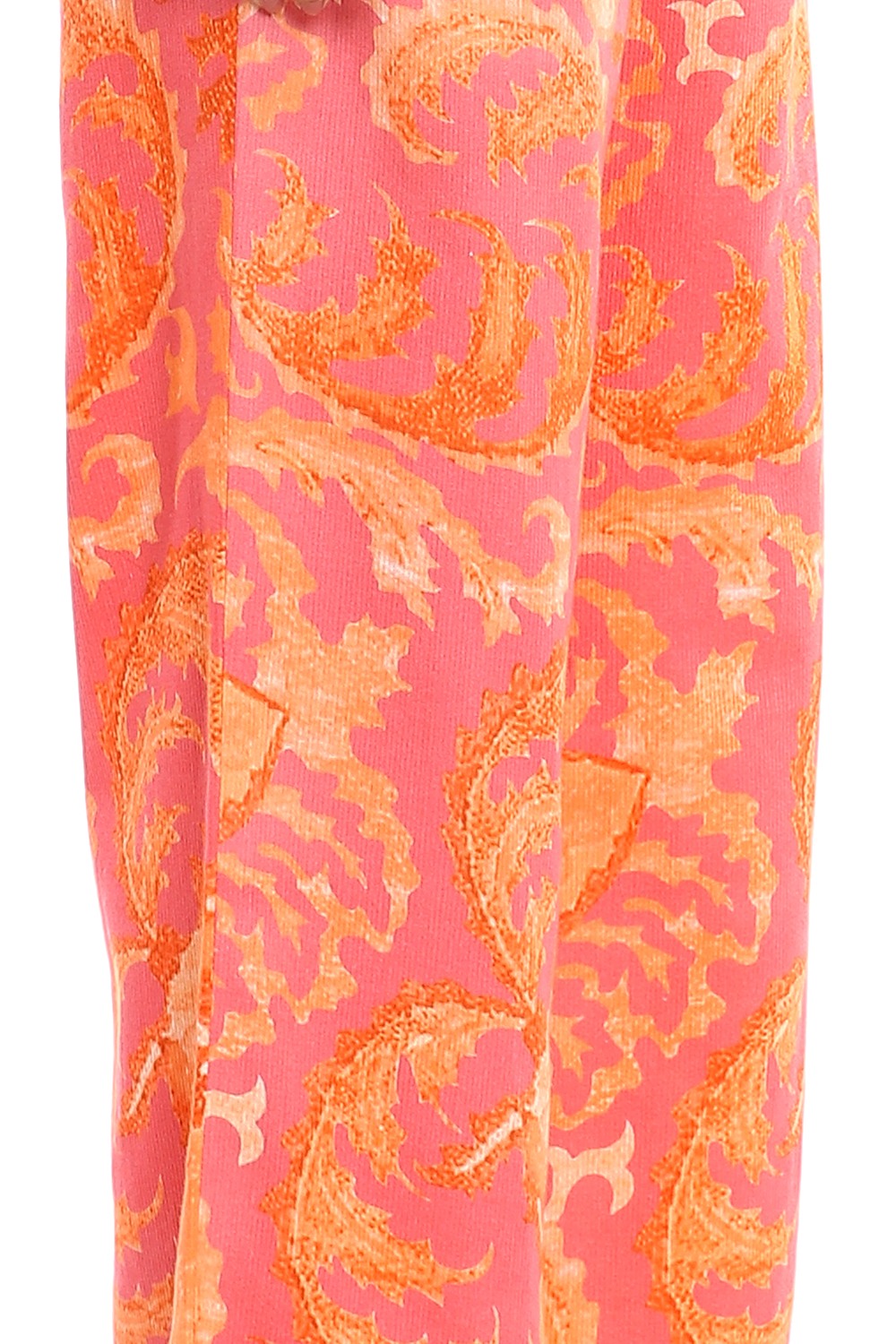 Pink Suzani Print Cotton Pants