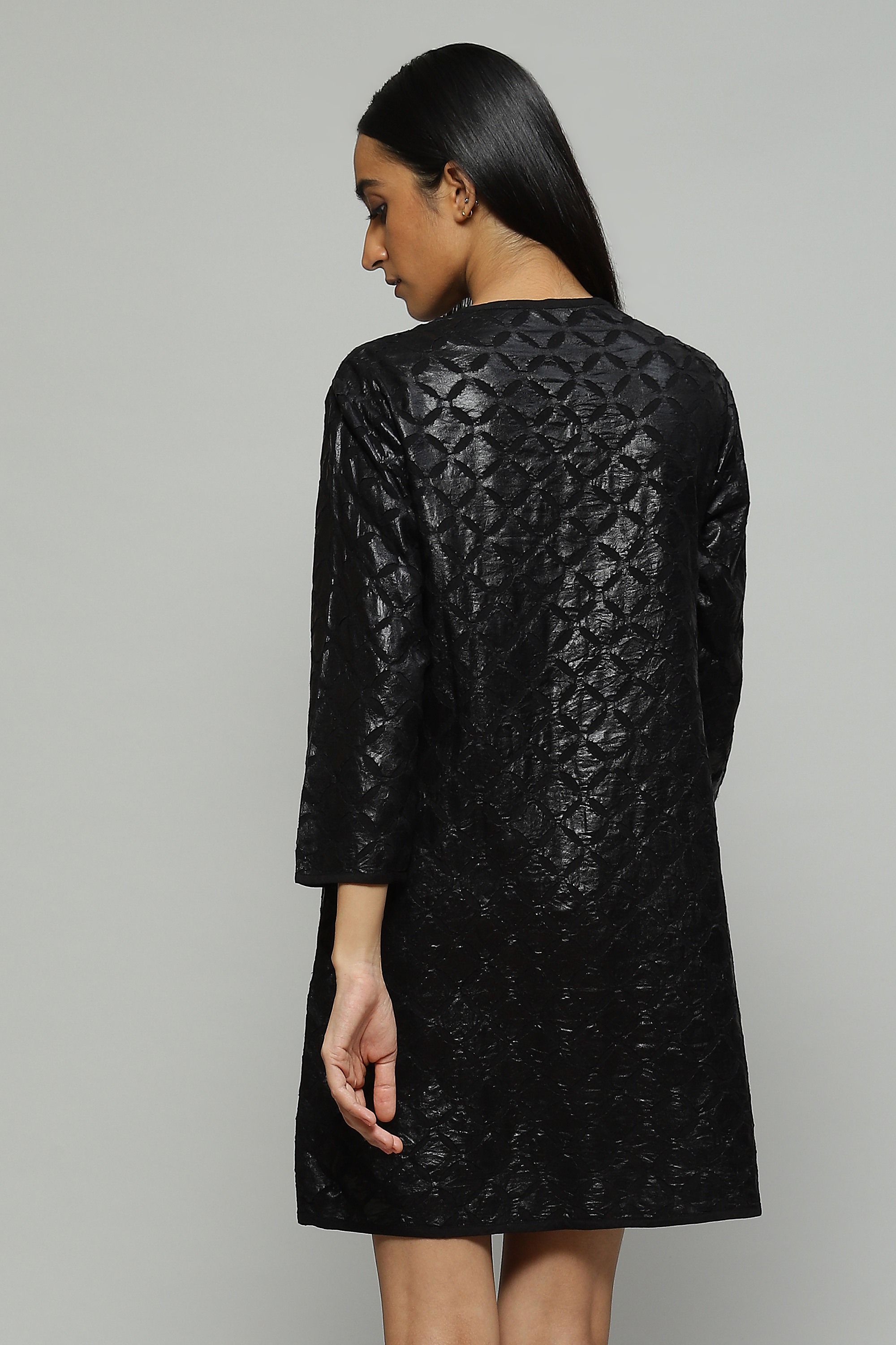 Foil Applique And Cutwork Dress