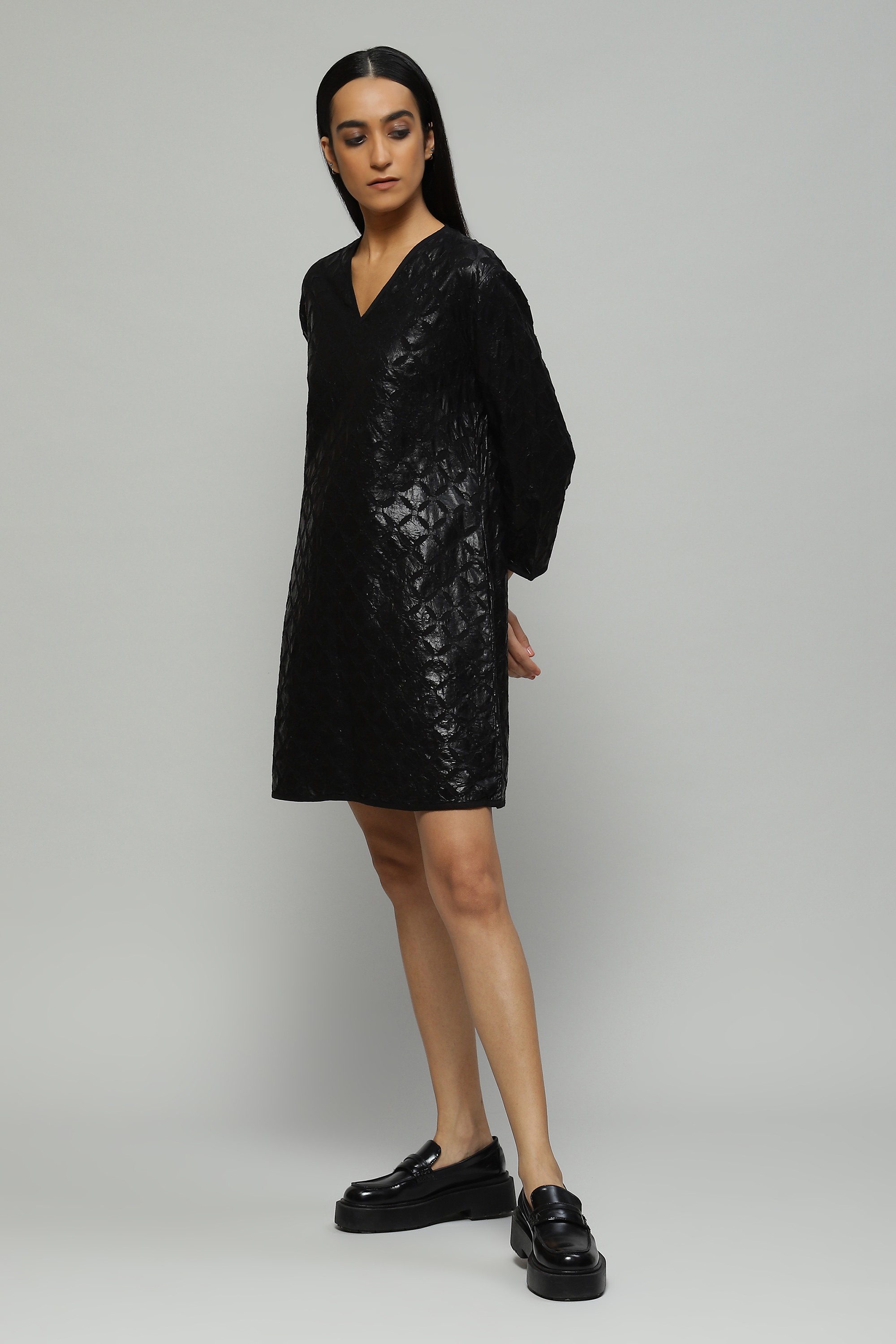 Foil Applique And Cutwork Dress