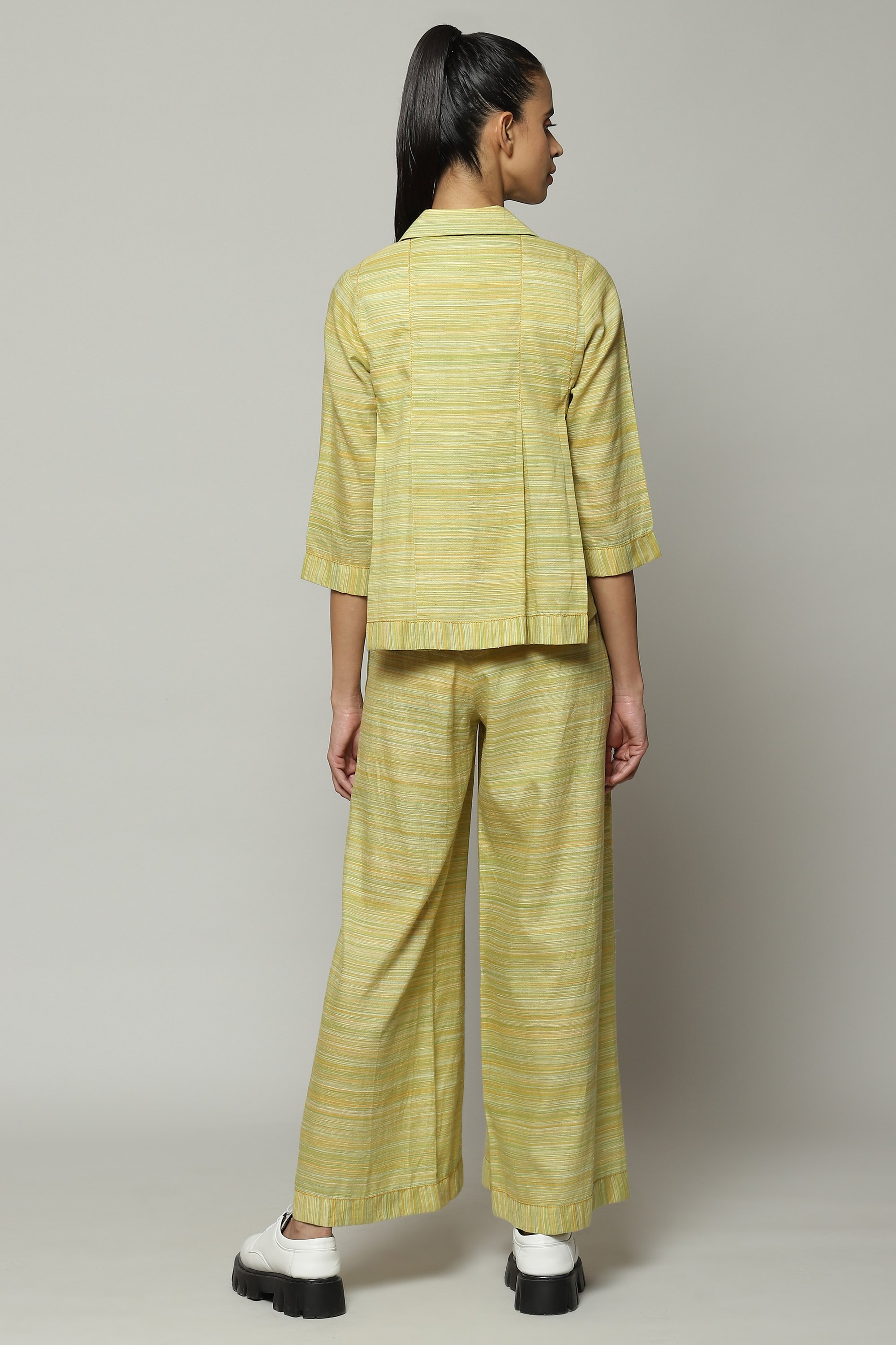 Space Dyed Handspun Handwoven Tencel Cotton Top