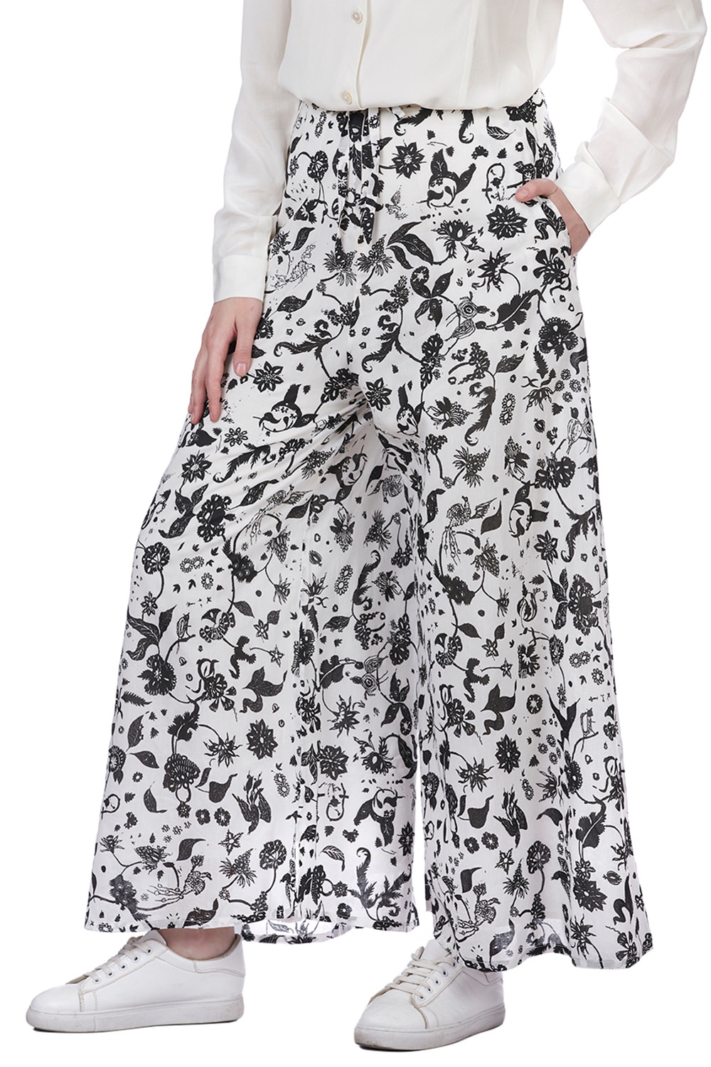 Floral Print Wide Leg Pants  SHEIN IN