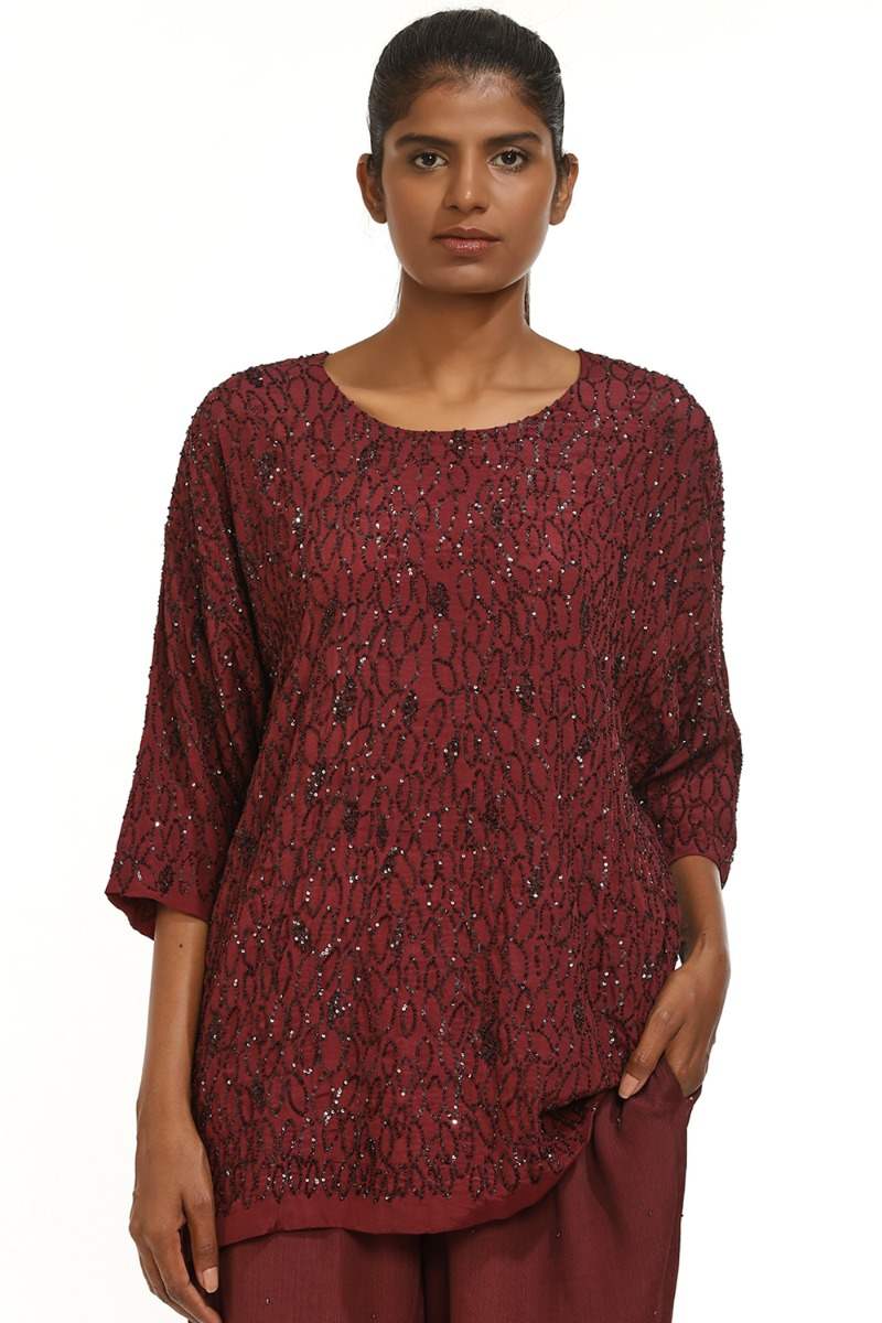 Jugnu Hand Embroidered Sequined Short Tunics