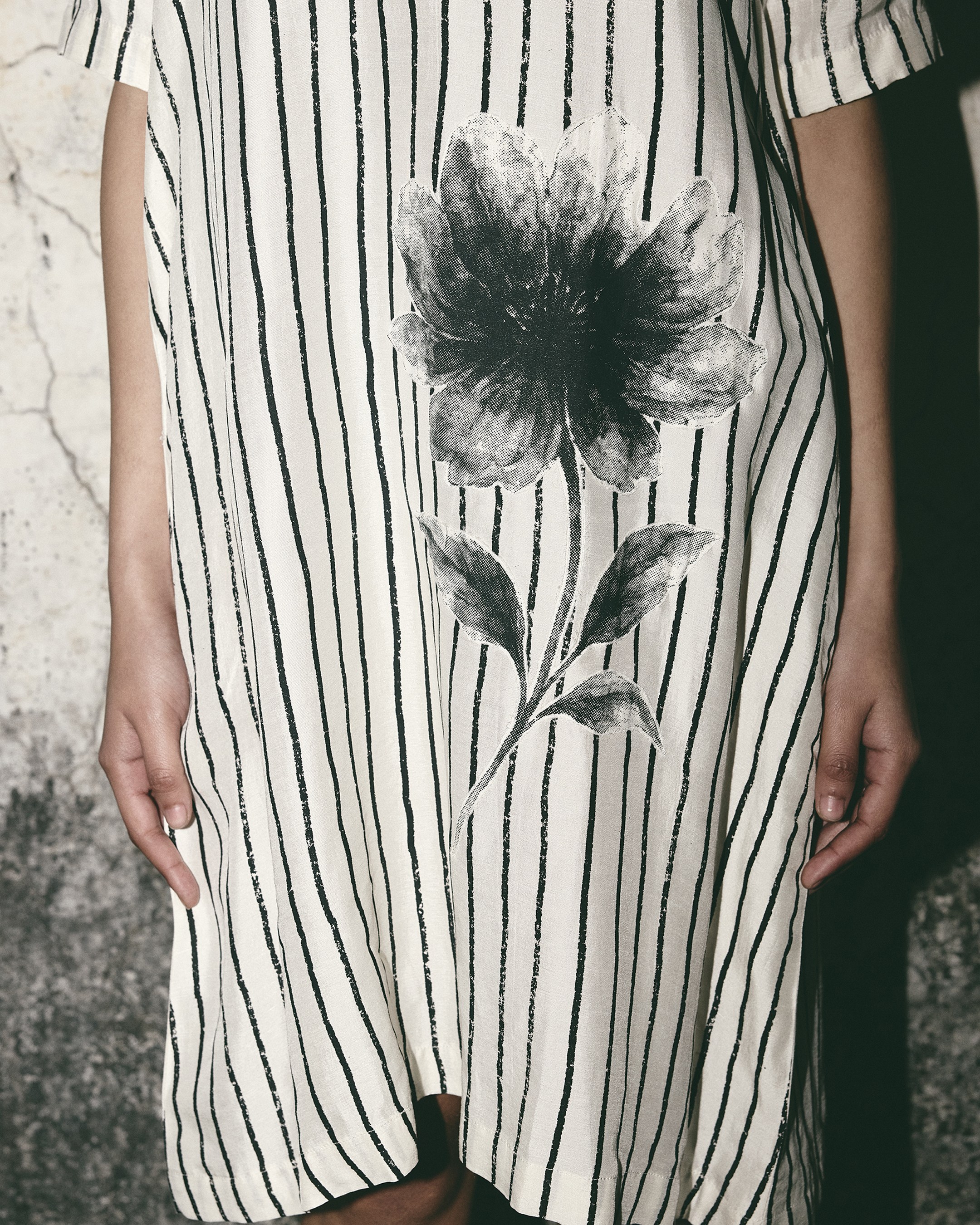 Stripe Bloom Dress