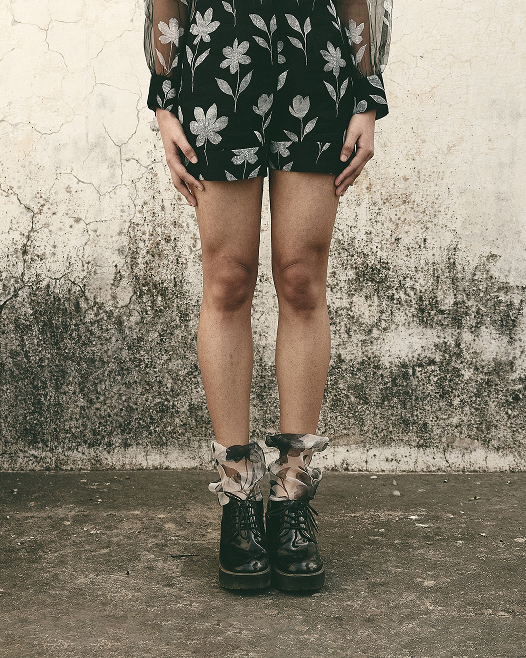 Floral Organza Shorts
