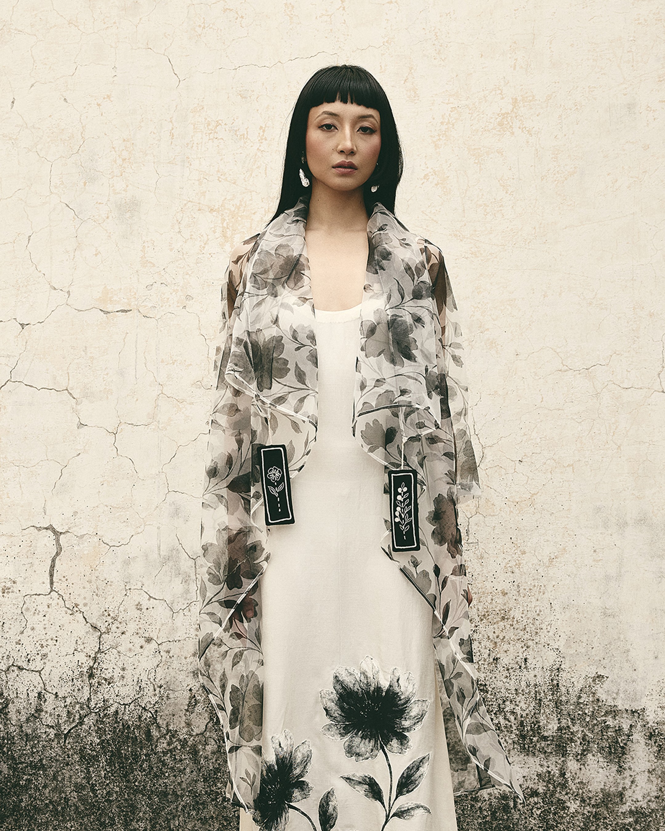 Floral Organza Cape