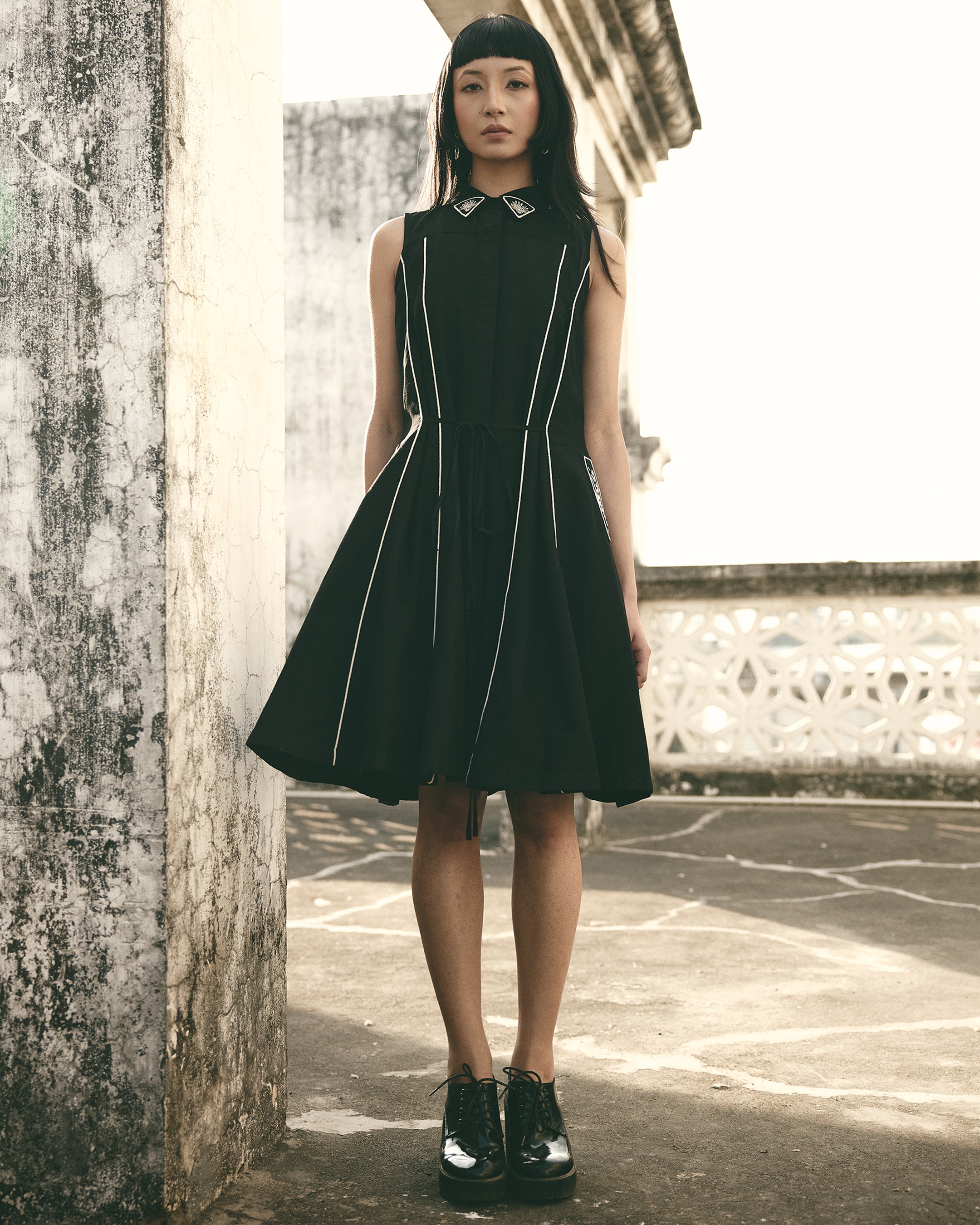 Black Trench Dress