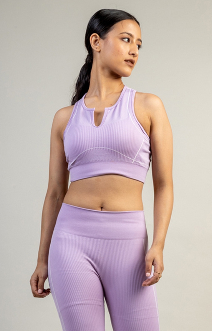 SKNZ Activewear | Women's Purple Sports Bra
