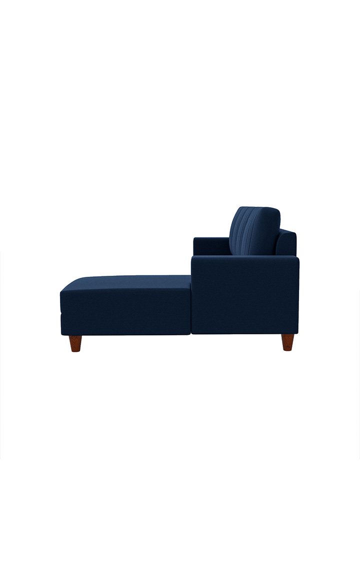 neudot Roman LHS Sectional Sofa for Living Room |6 Person Sofa|Premium Fabric with Cushioned Armrest | Solid Wood Frame|6 Seater in Cobalt Blue Color